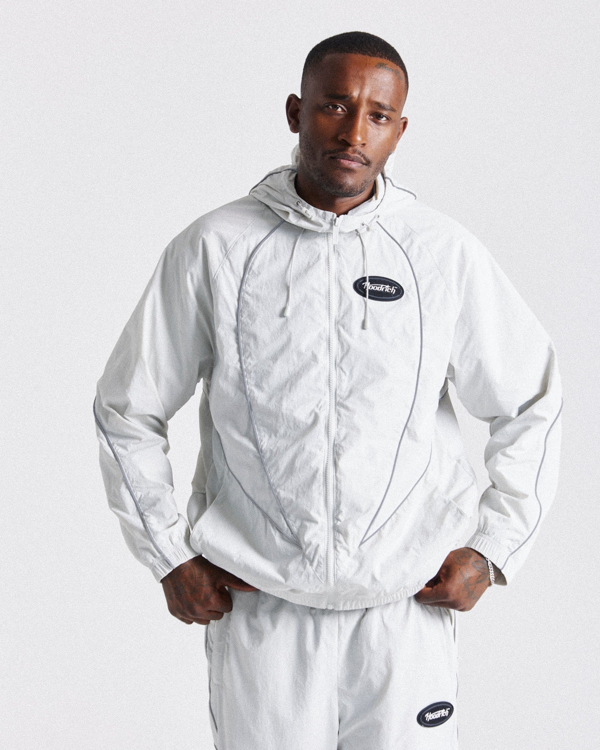 Cypher Woven Jacket - Grey/Reflective by Hoodrich