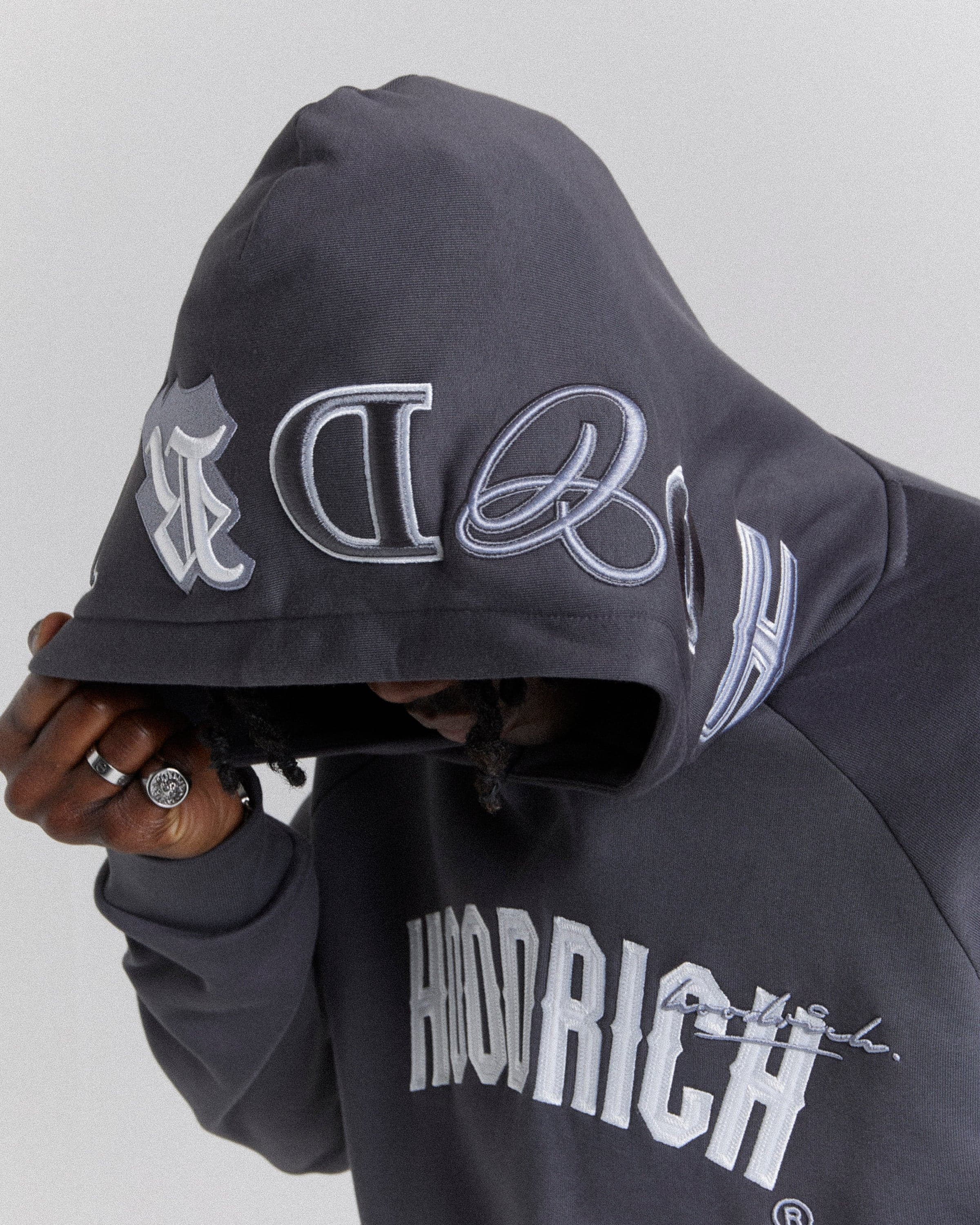 Heat Hoodie - Grey/White 2