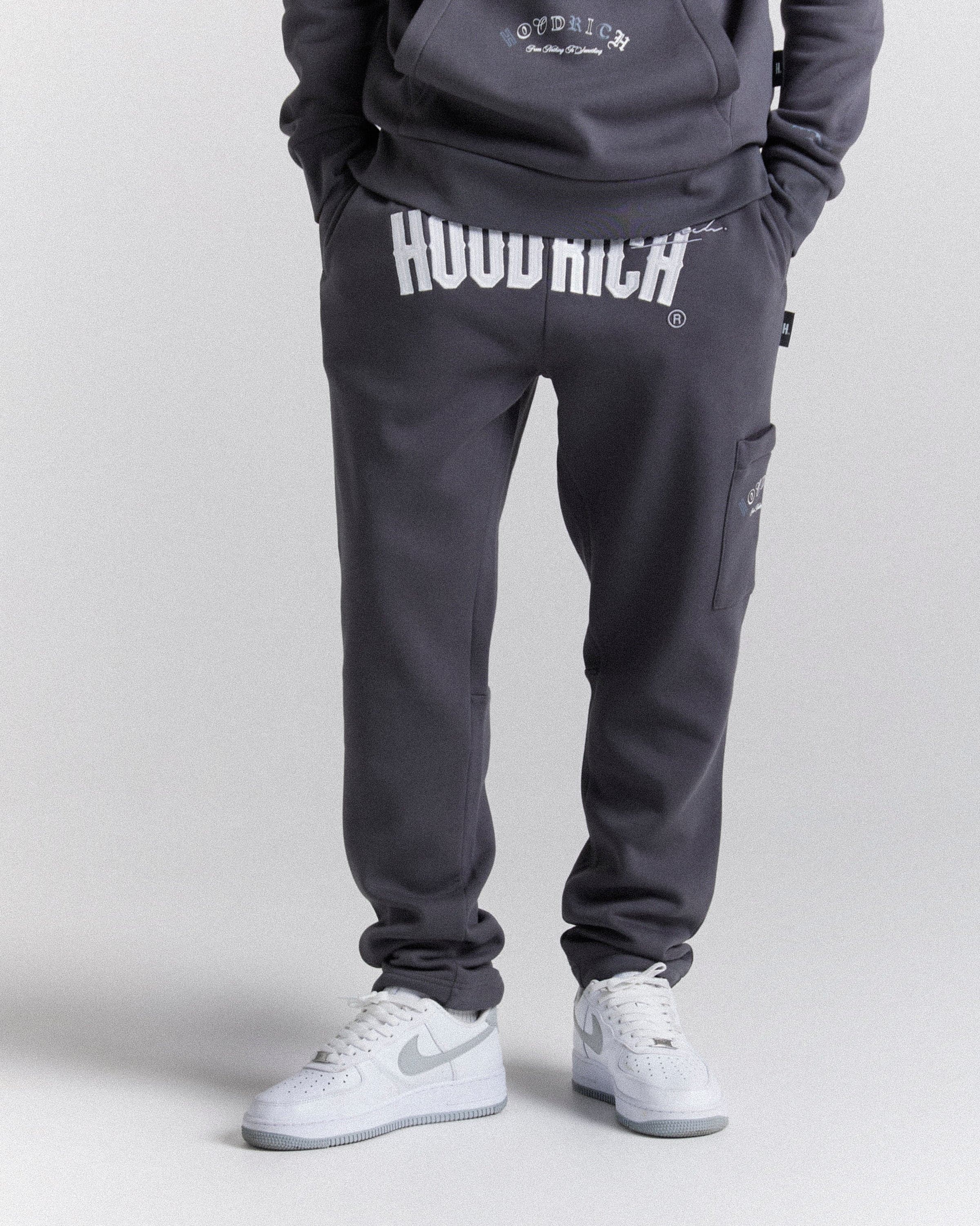 Heat Jogger - Grey/White by Hoodrich