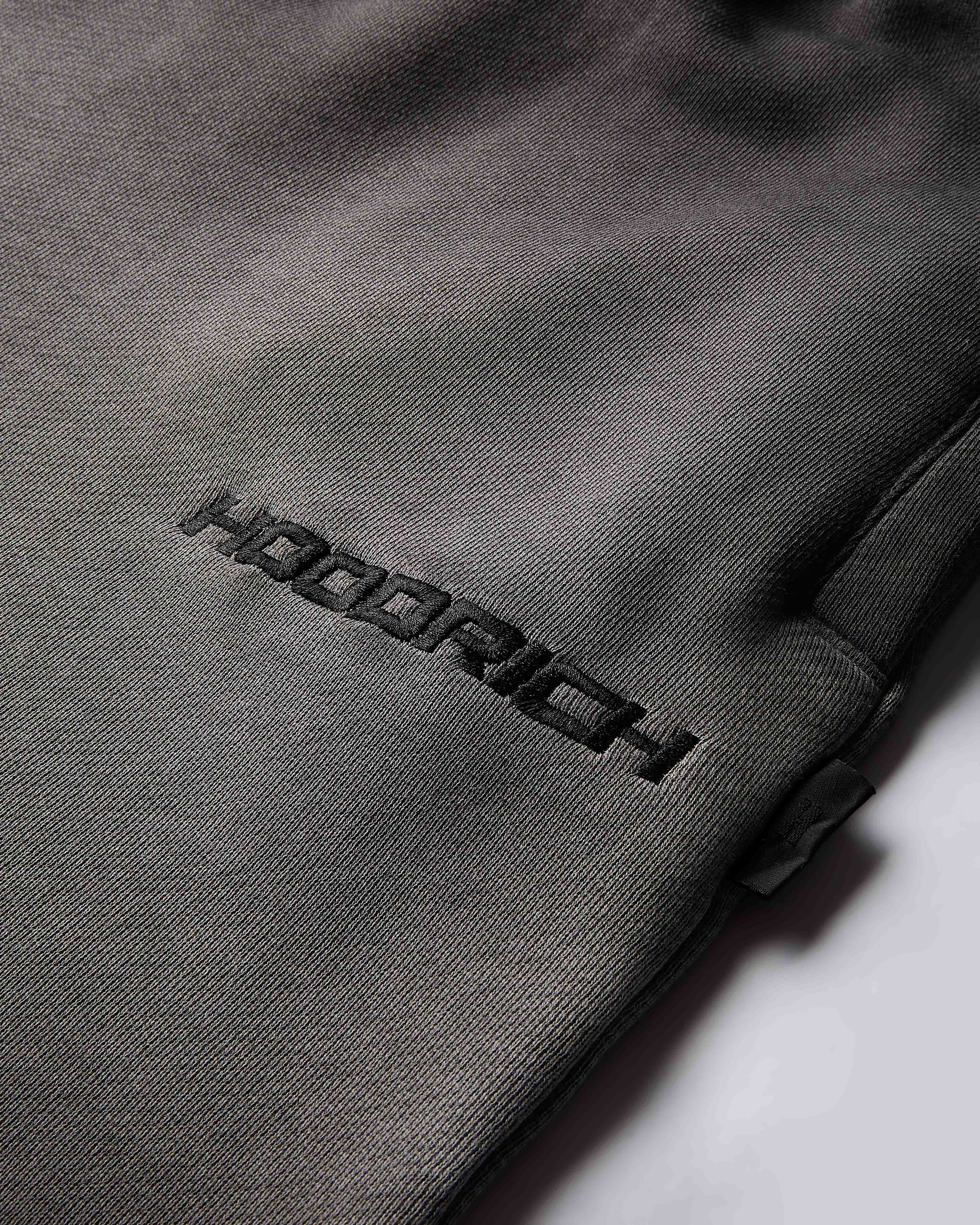 Ghost Jog Shorts - Black Oil Wash by Hoodrich