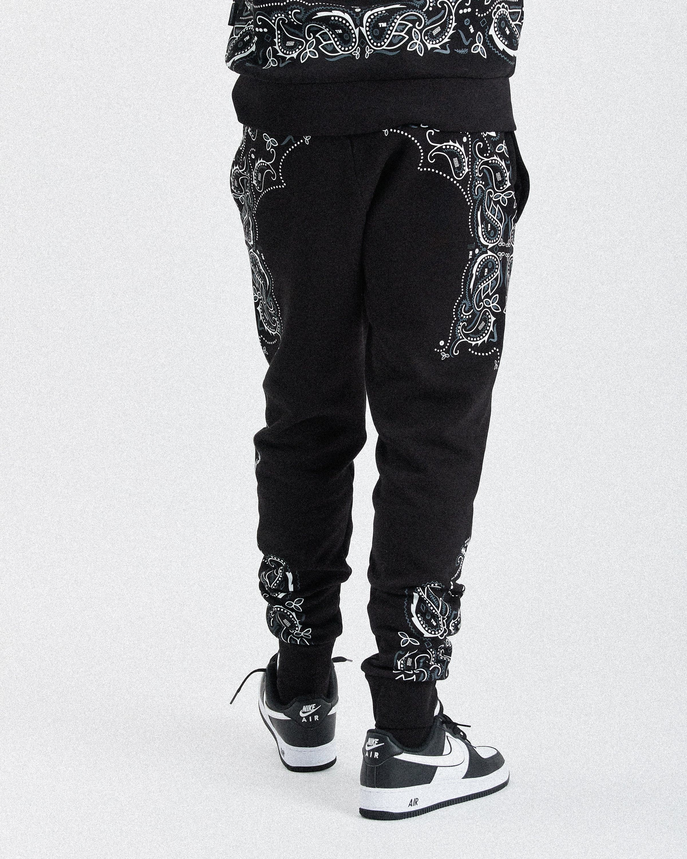 Motif Joggers - Black/White/Grey 5