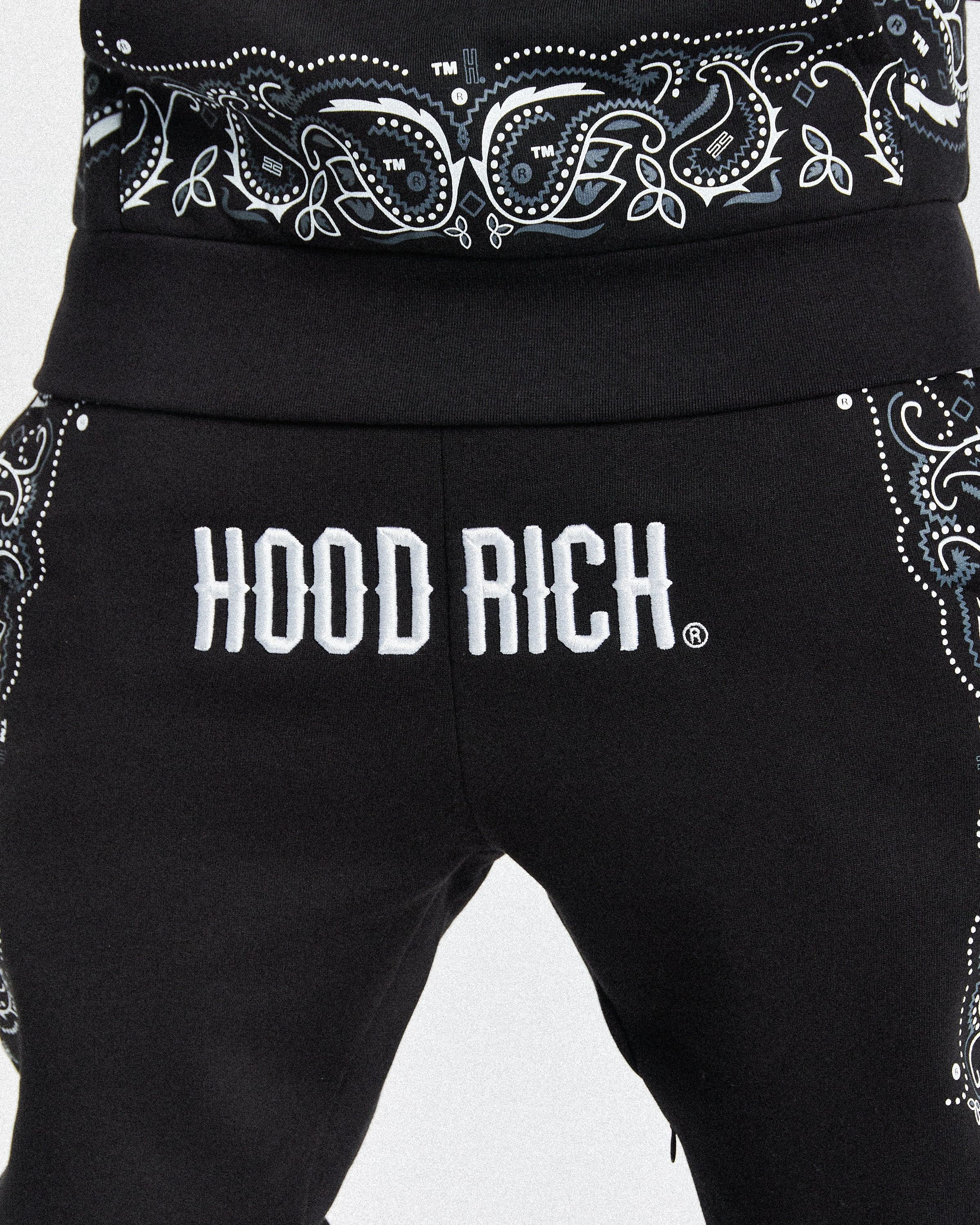Motif Joggers - Black/White/Grey 8