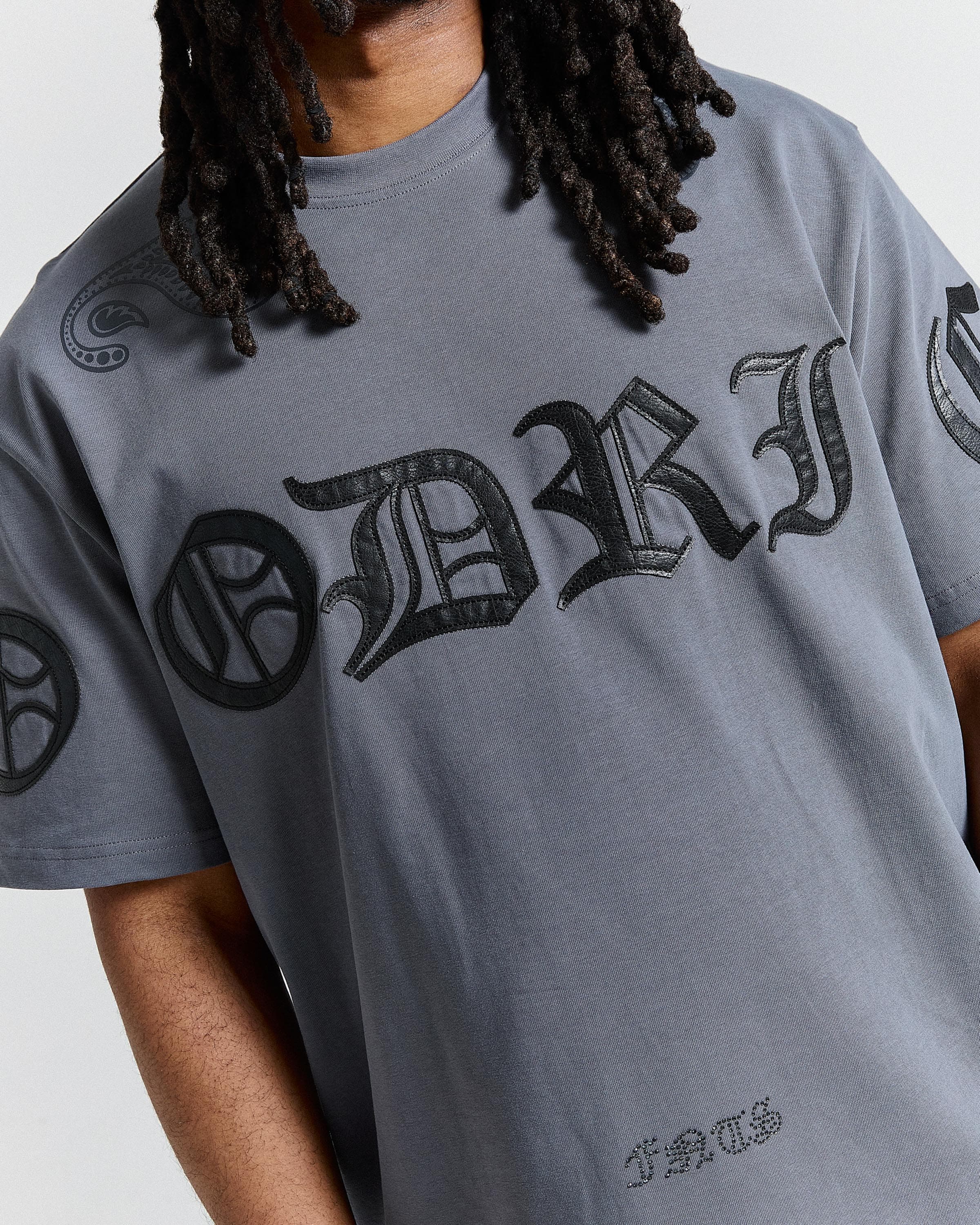 Inkline Oversized T-Shirt - Grey/Black 2