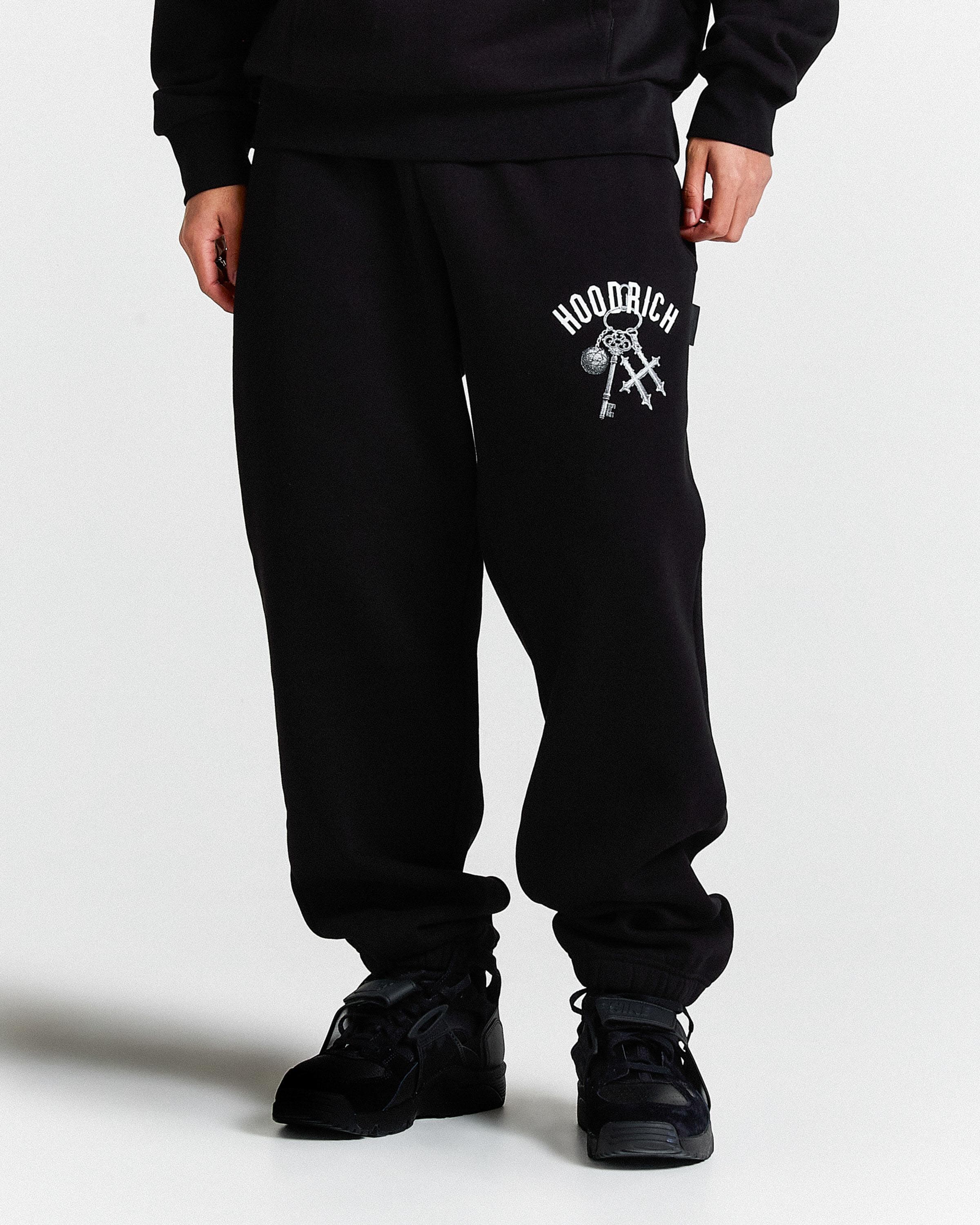 Rite Oversized Cuff Joggers - Black/White by Hoodrich