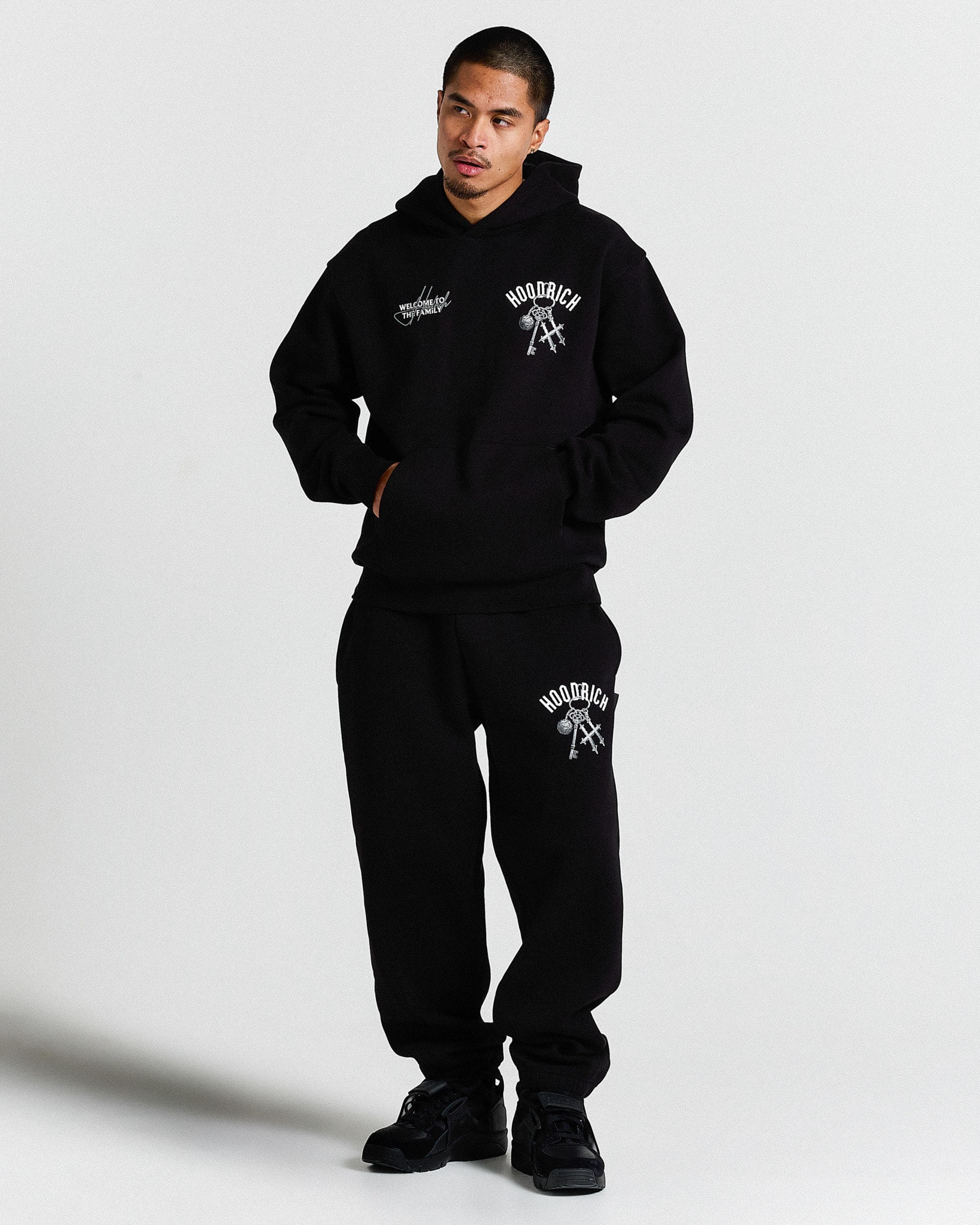 Rite Oversized Cuff Joggers - Black/White 2