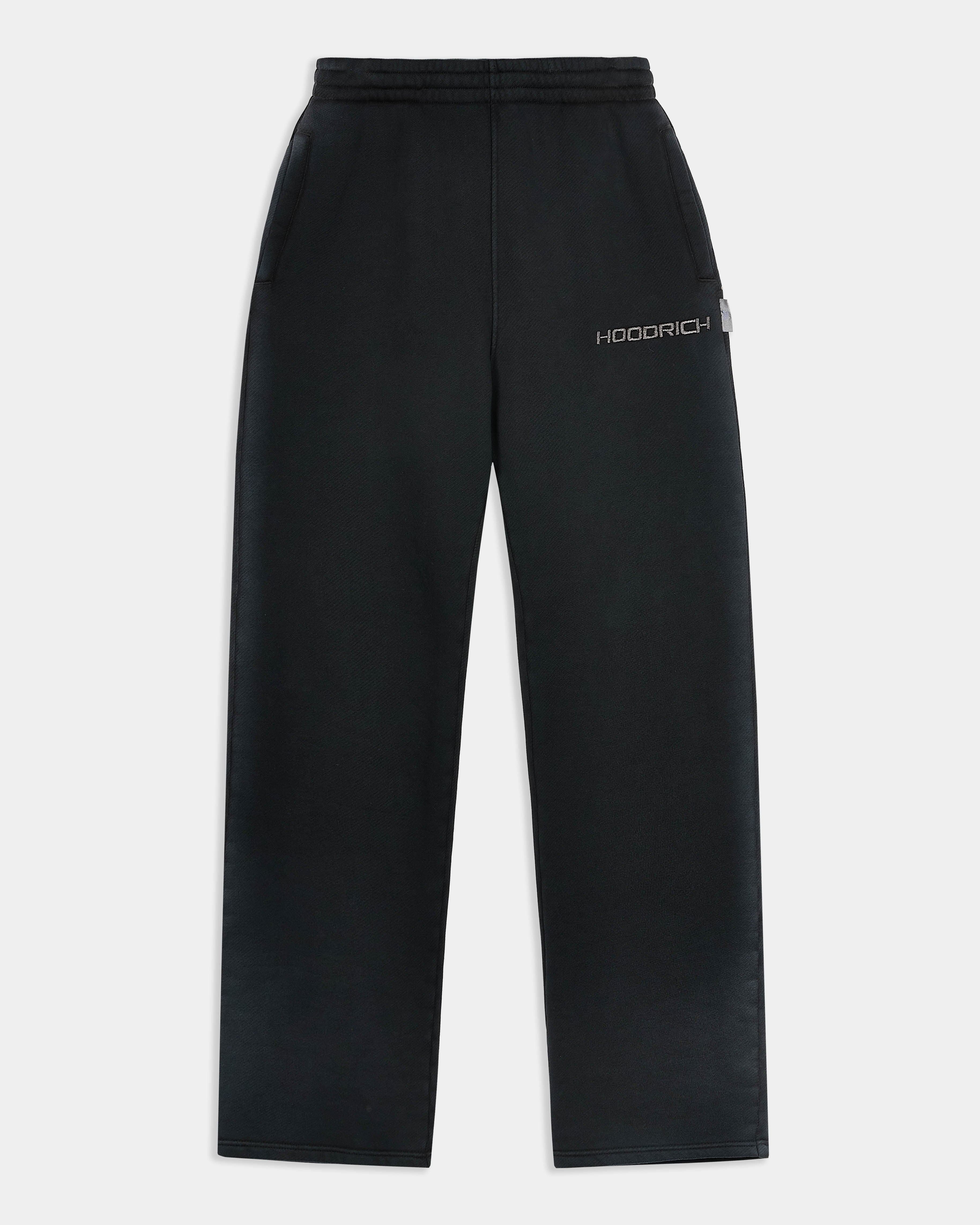 Ghost Wide Leg Jogger - Black by Hoodrich