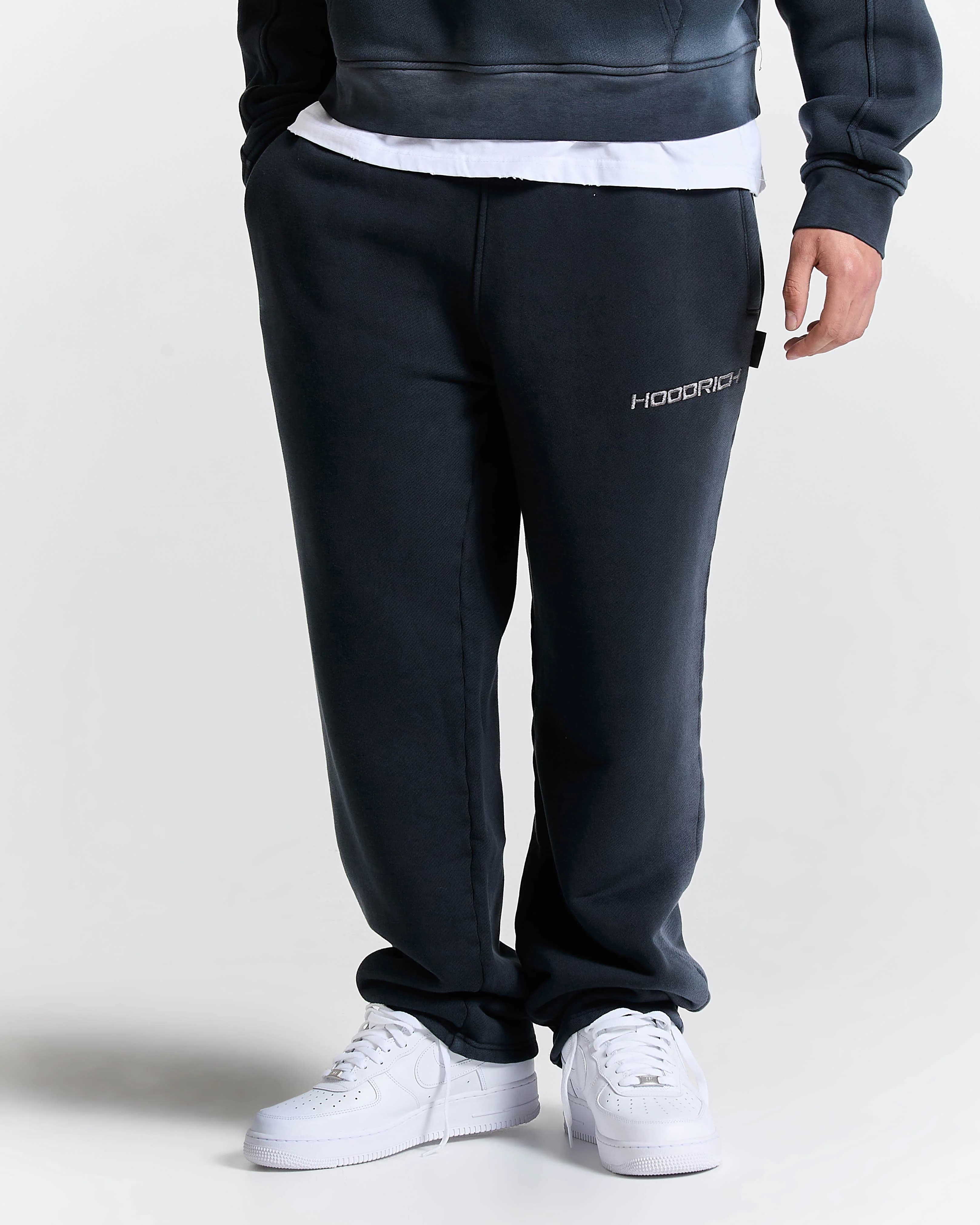 Ghost Wide Leg Jogger - Black 2