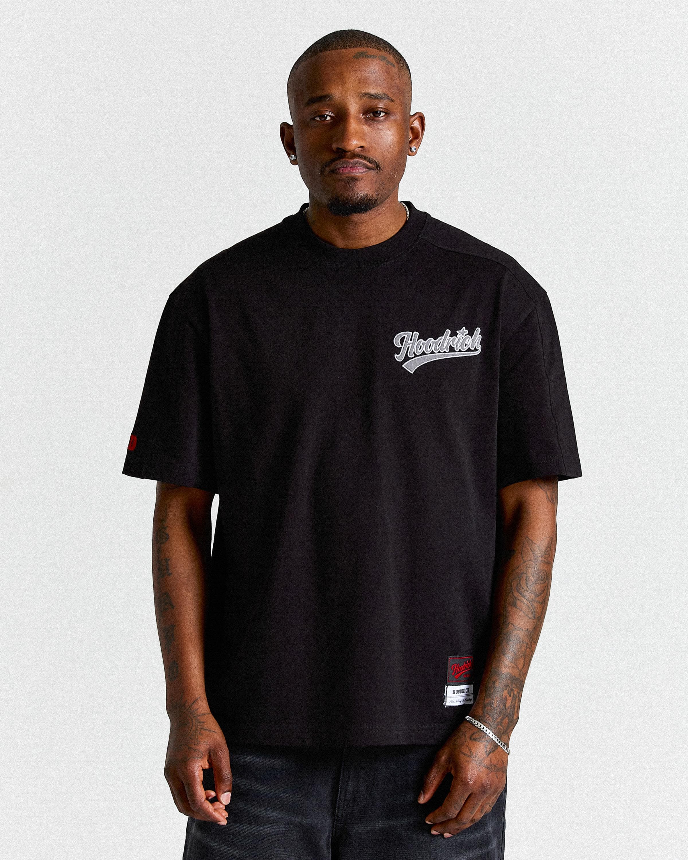 Stade Oversized T-Shirt - Black/White by Hoodrich