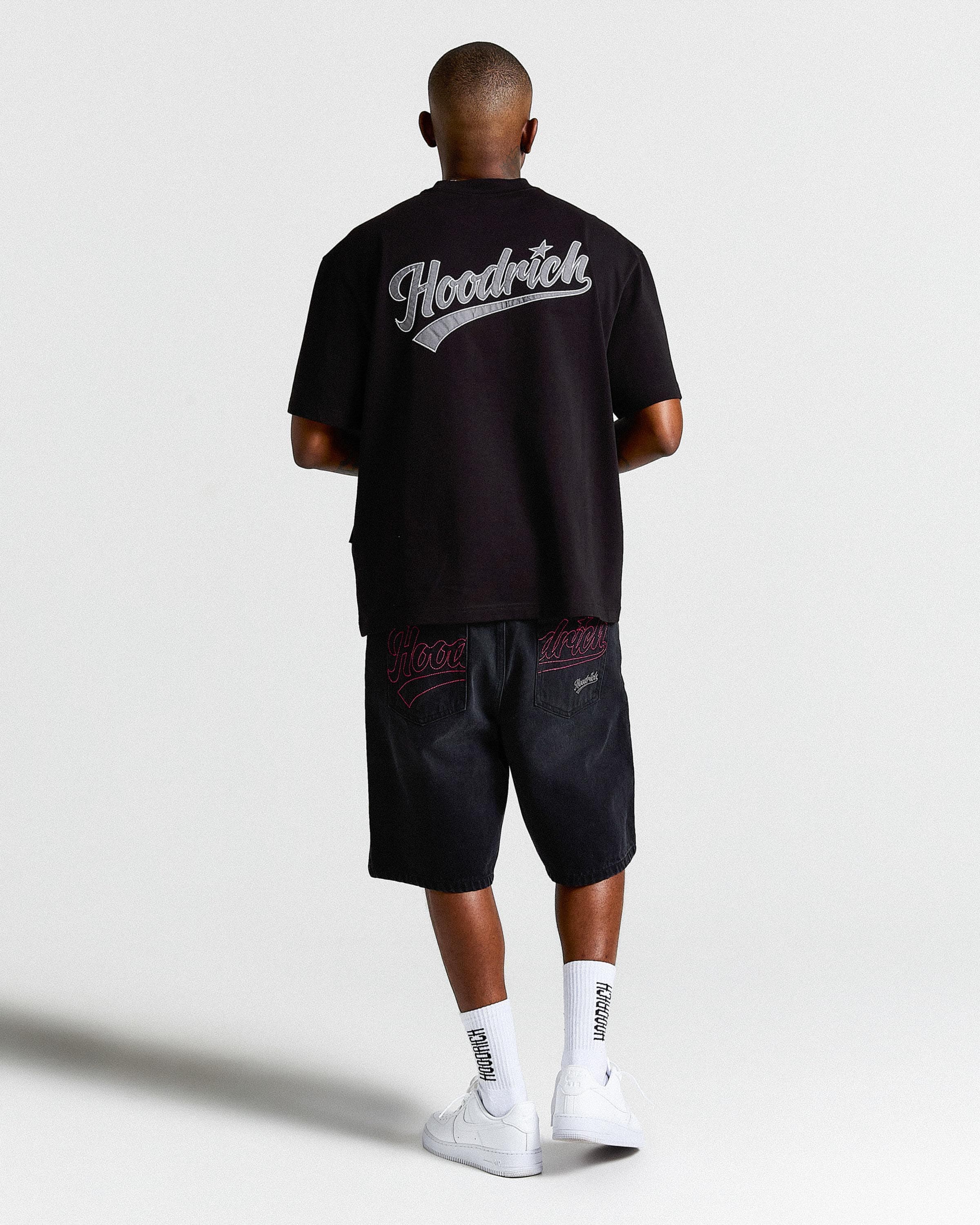 Stade Oversized T-Shirt - Black/White by Hoodrich