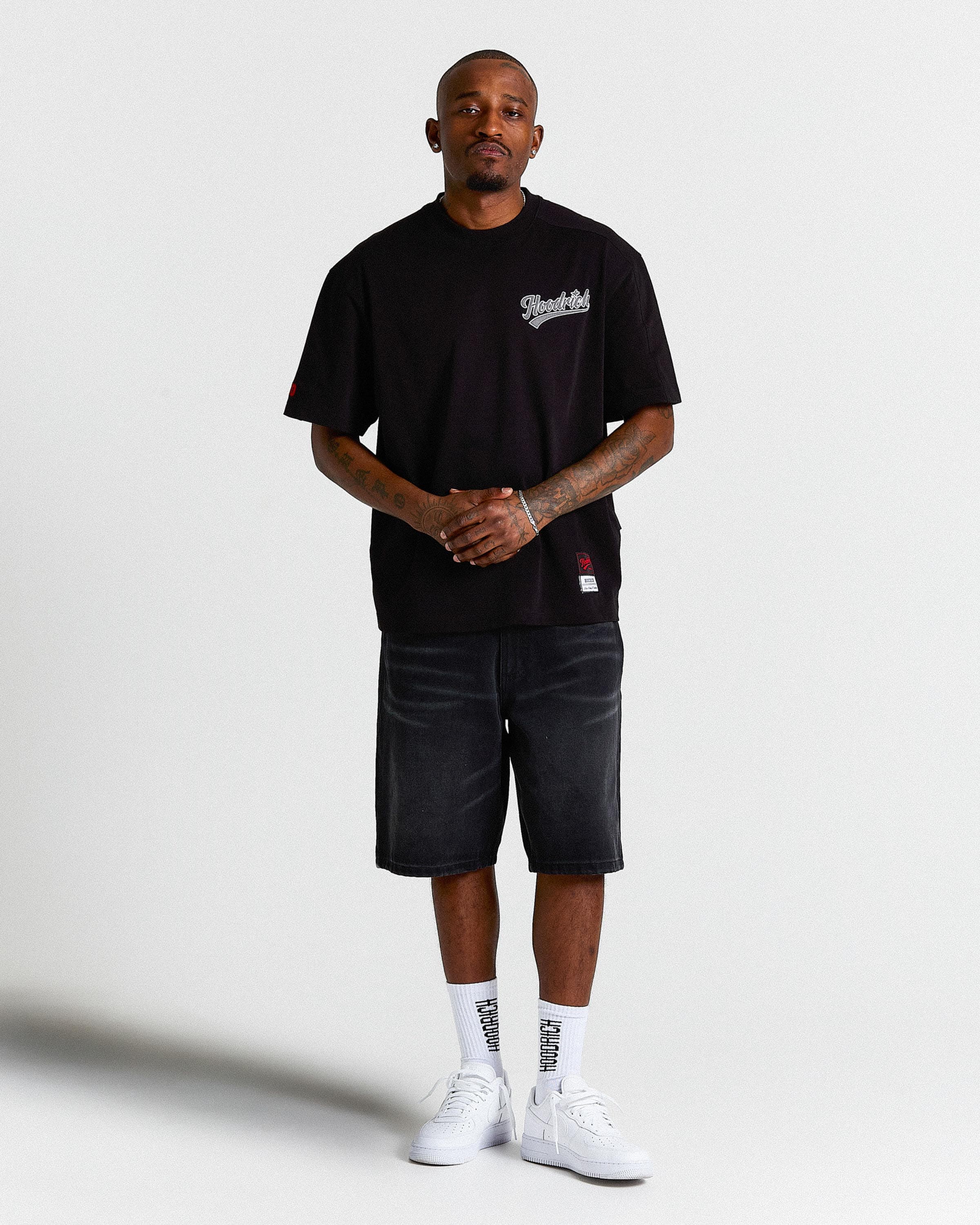 Stade Oversized T-Shirt - Black/White by Hoodrich