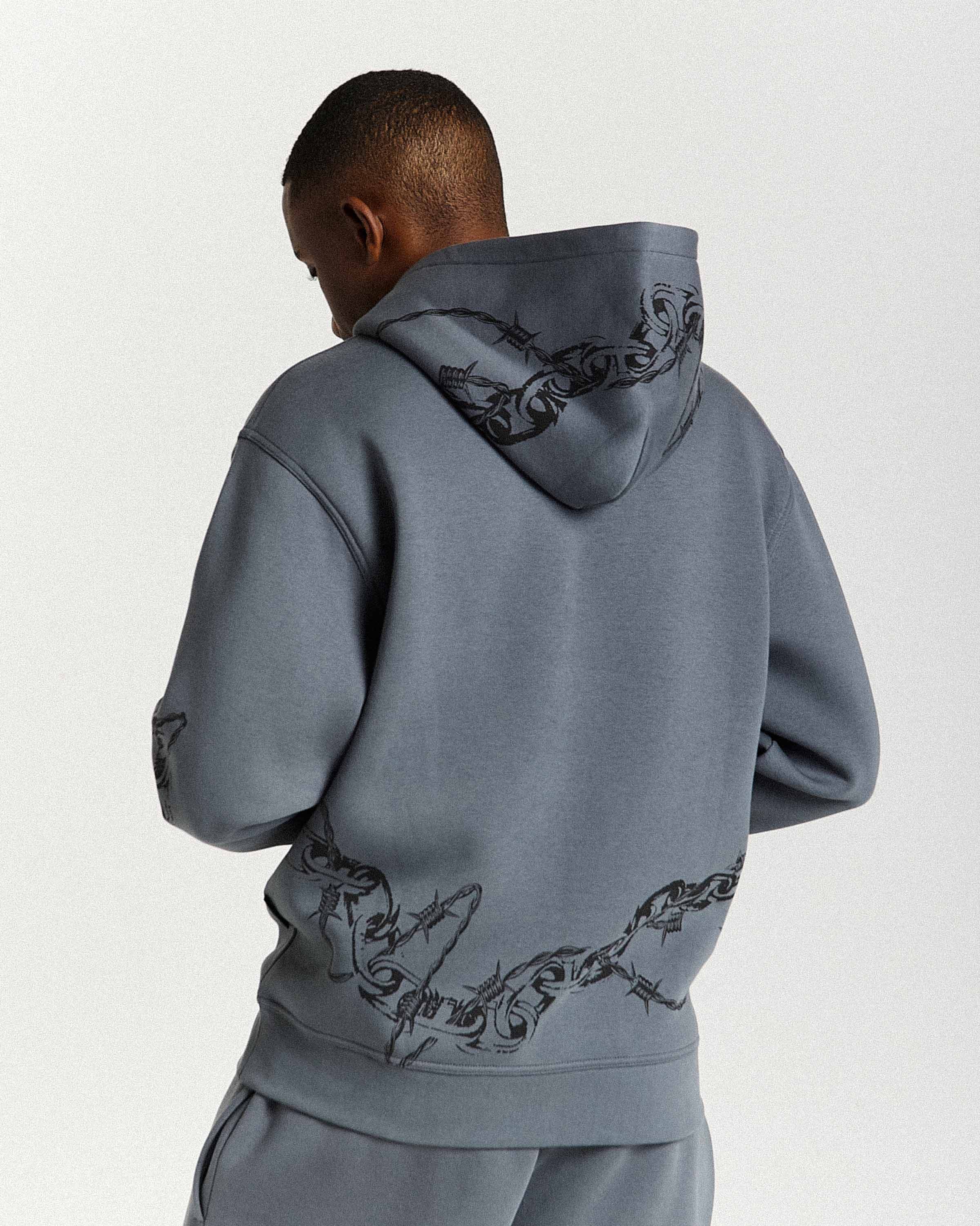 Guepard Oversized Hoodie - Grey/Black/White 3