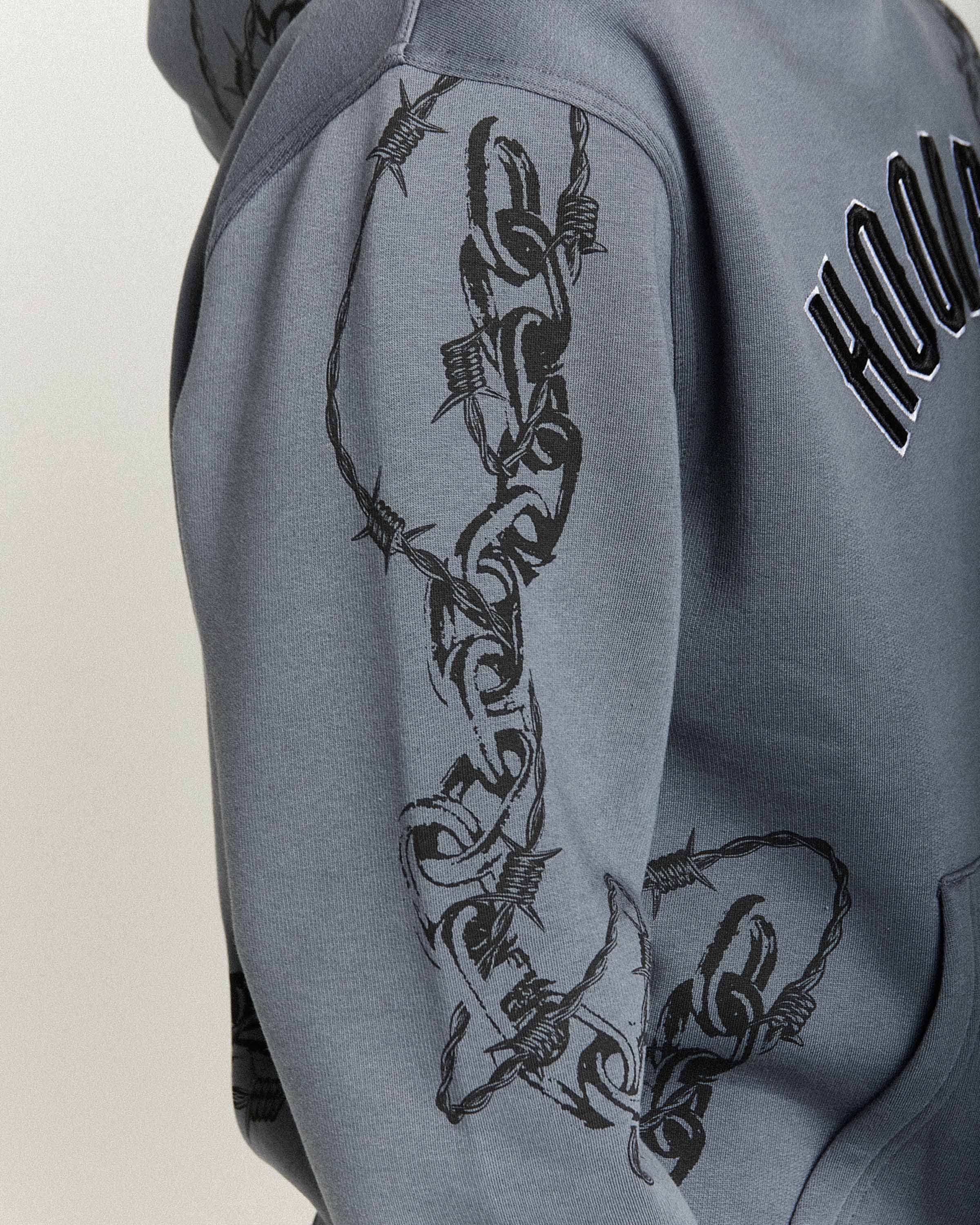 Guepard Oversized Hoodie - Grey/Black/White 6