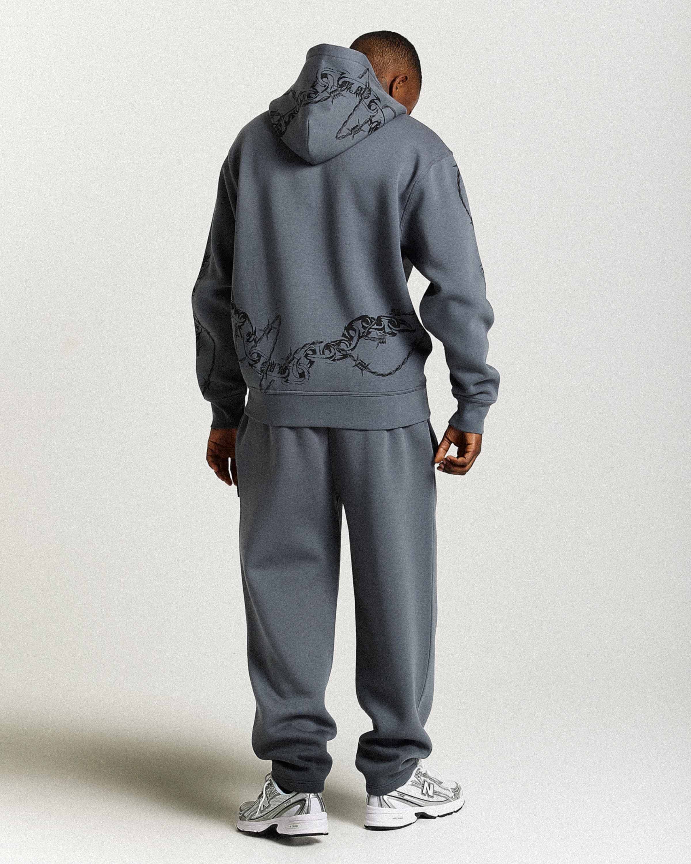 Guepard Oversized Hoodie - Grey/Black/White 4