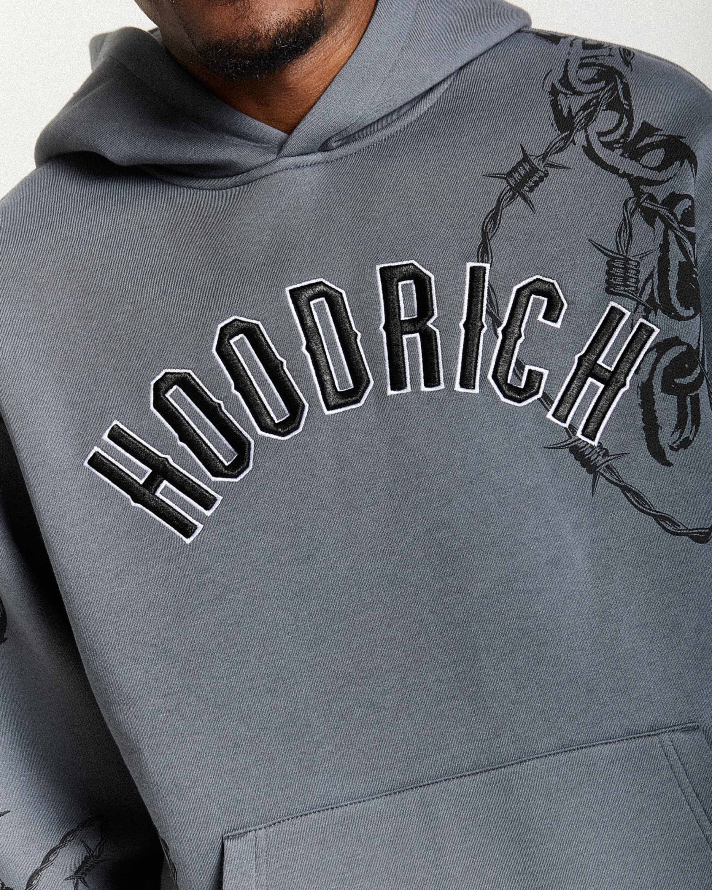 Guepard Oversized Hoodie - Grey/Black/White 7