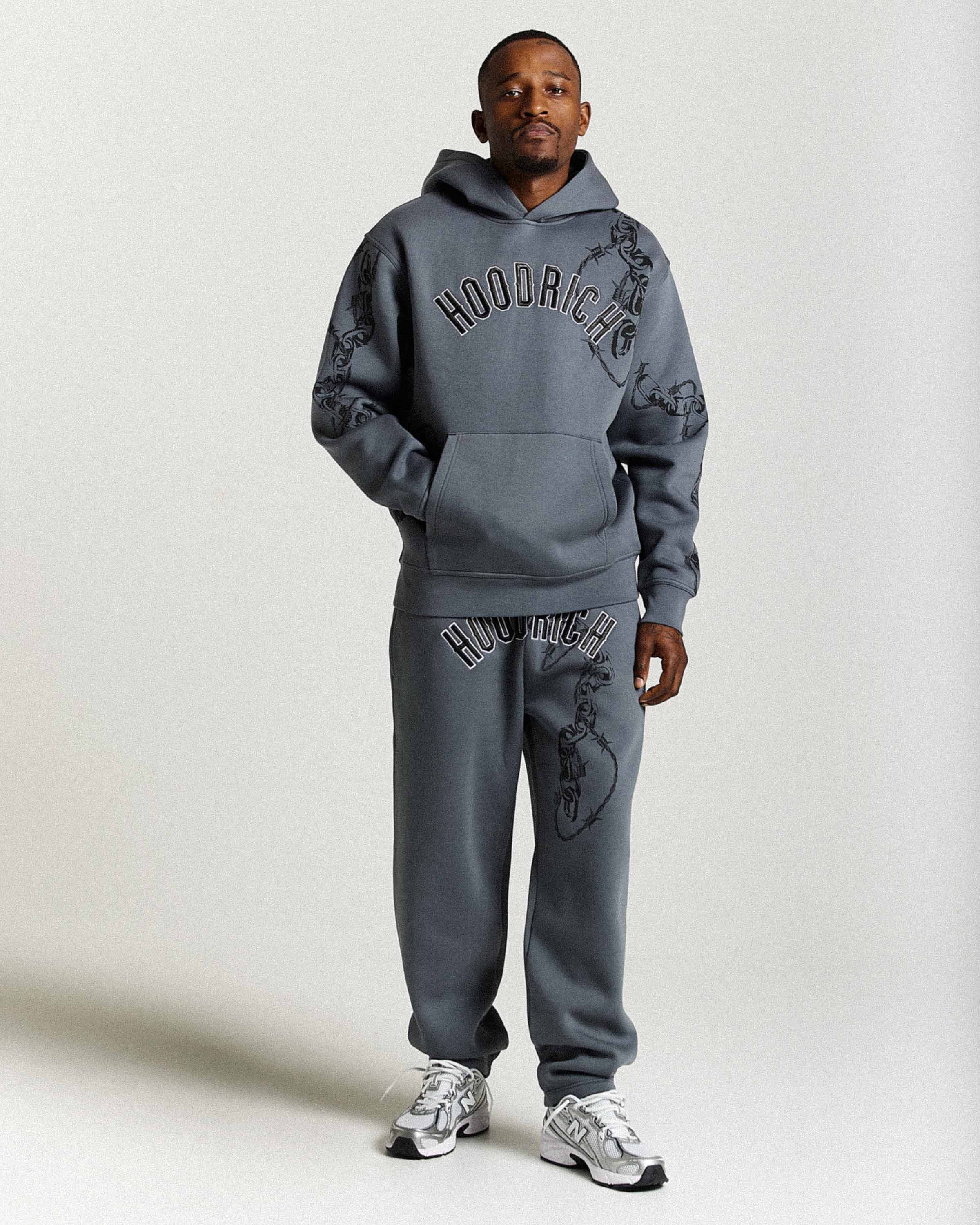 Guepard Oversized Hoodie - Grey/Black/White 8