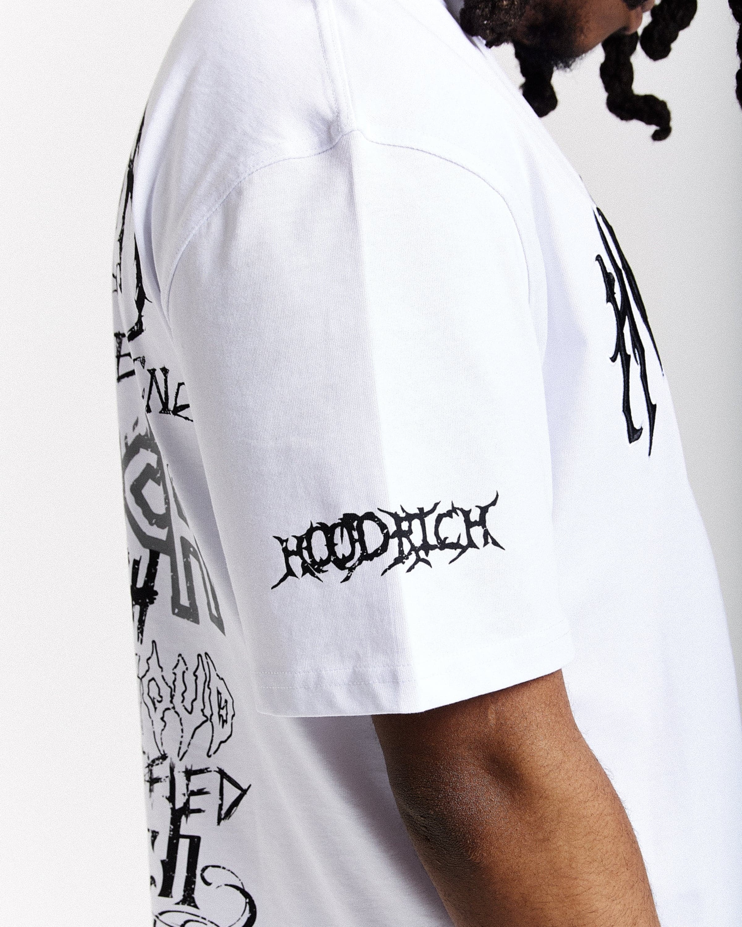 Spectral Oversized T-Shirt - White/Black 5