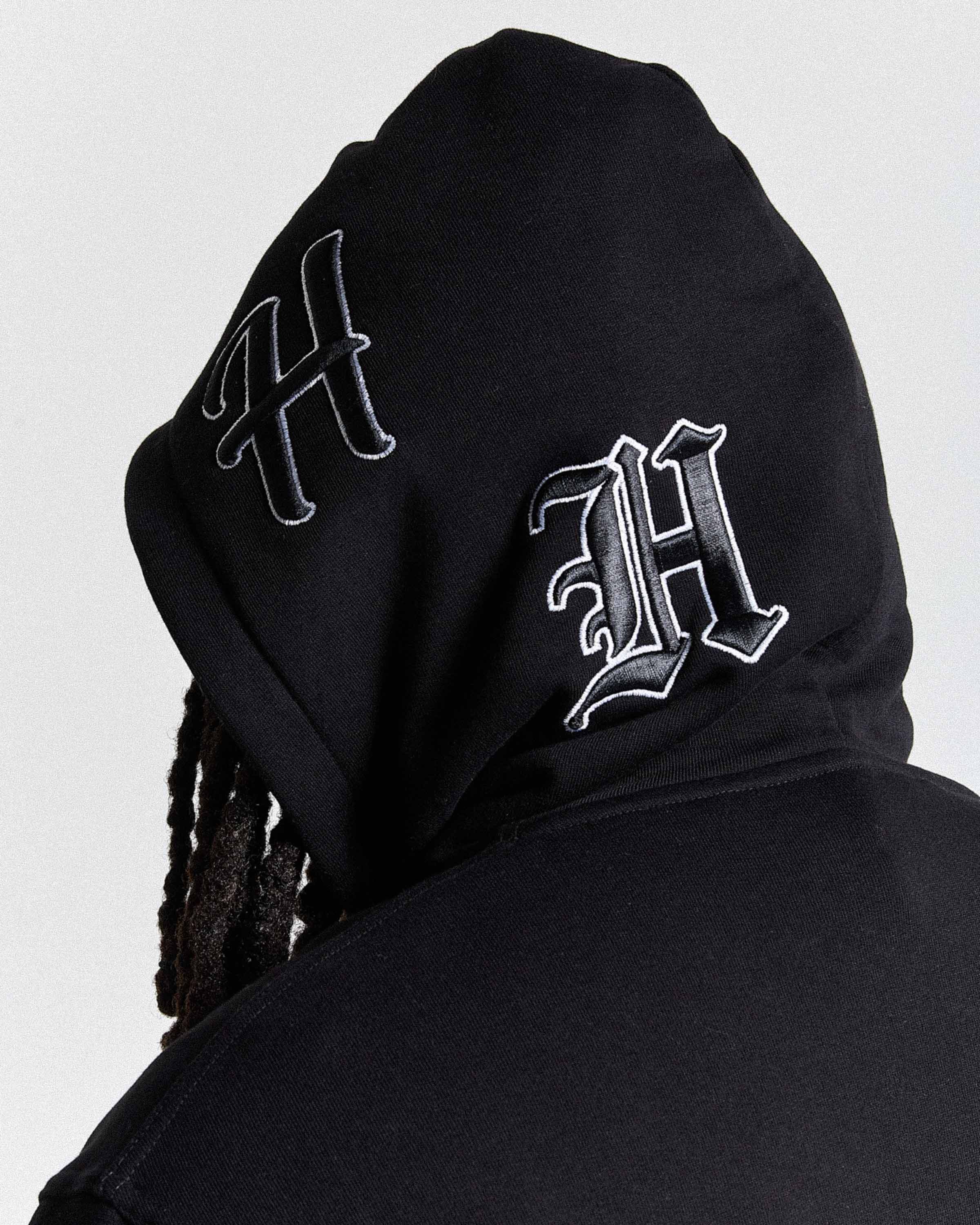 Spectral Oversized Hoodie - Black/White 4