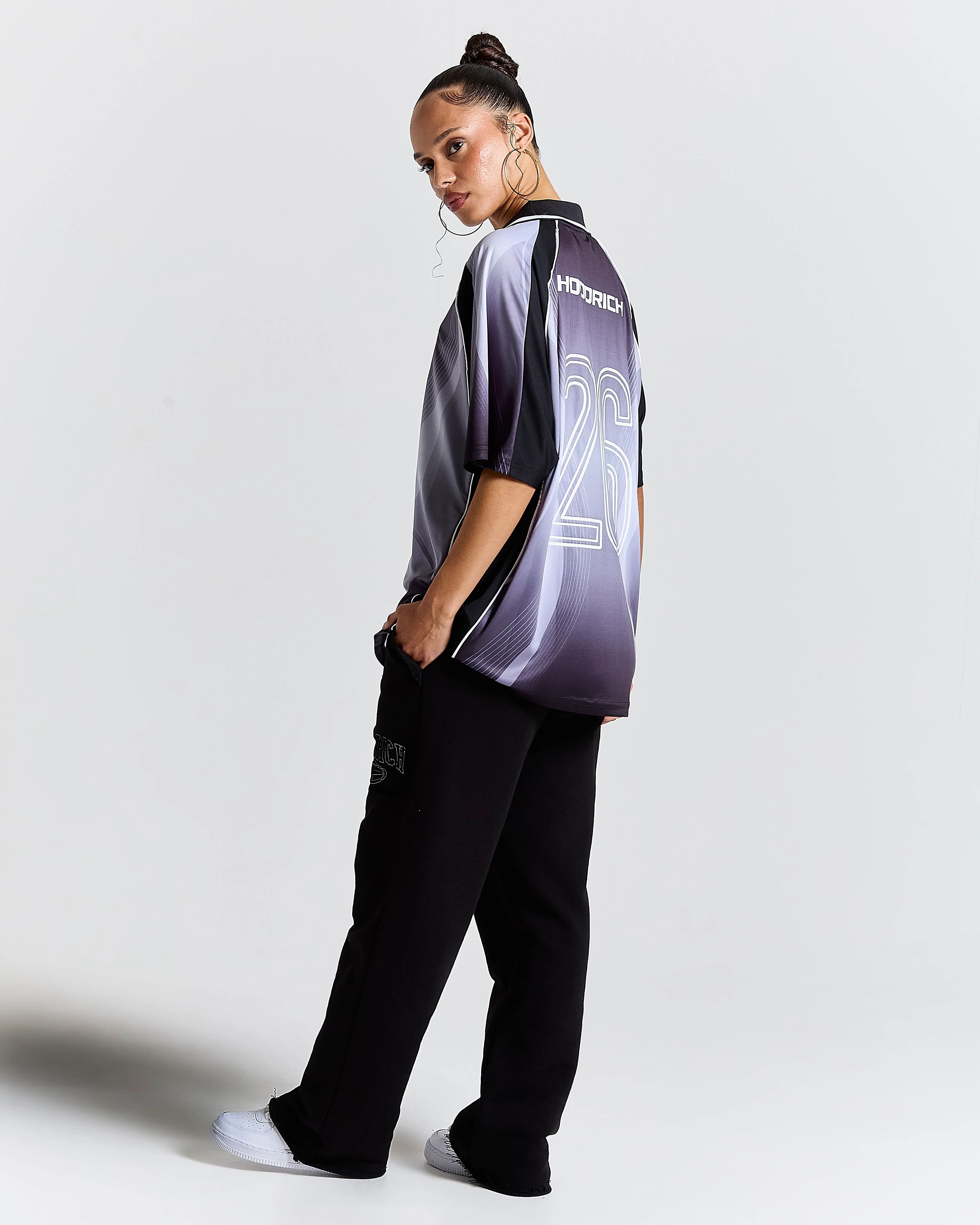 Glide Away Football Kit Shirt - Black 15