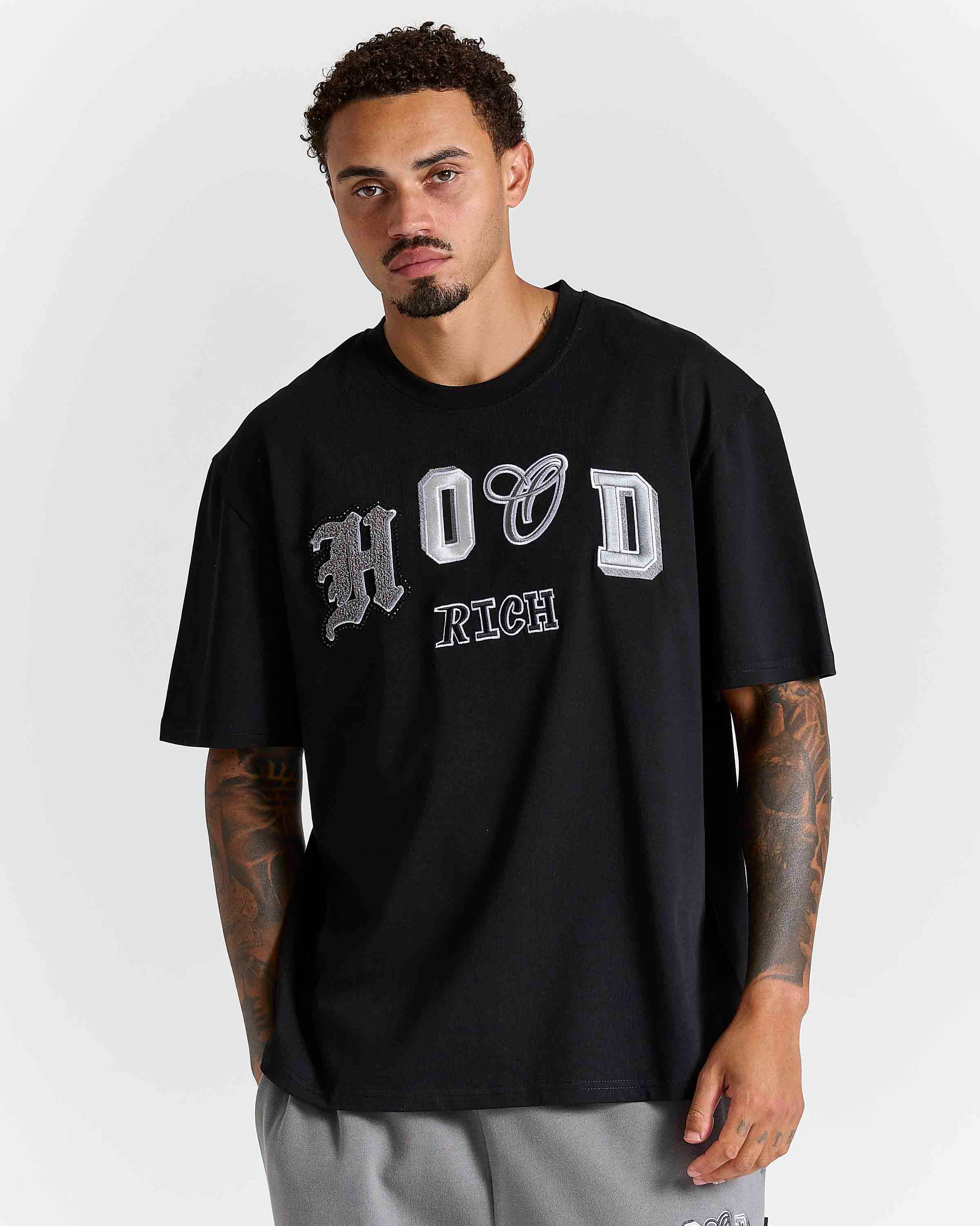 Forza Oversized T-Shirt - Black by Hoodrich