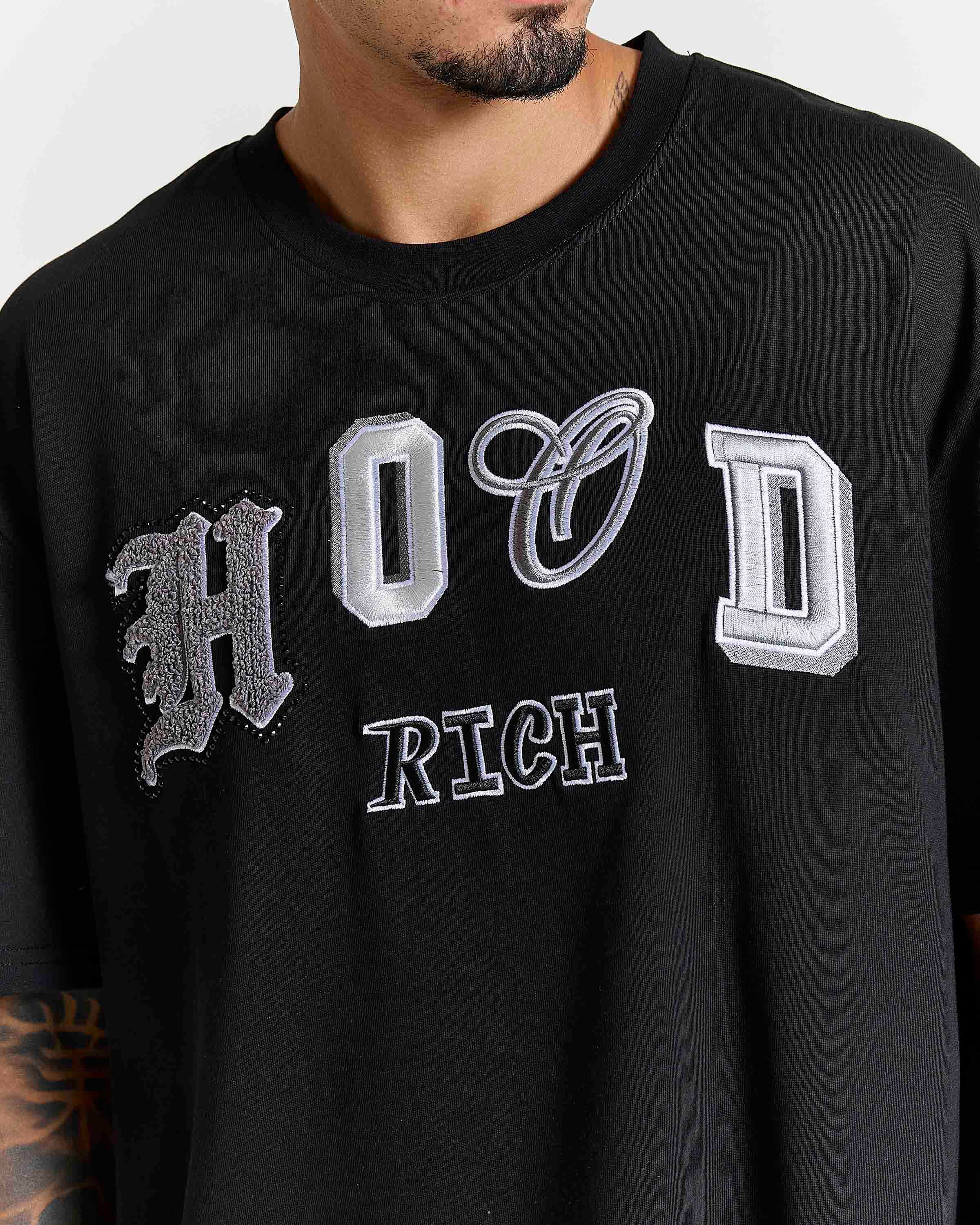 Forza Oversized T-Shirt - Black by Hoodrich