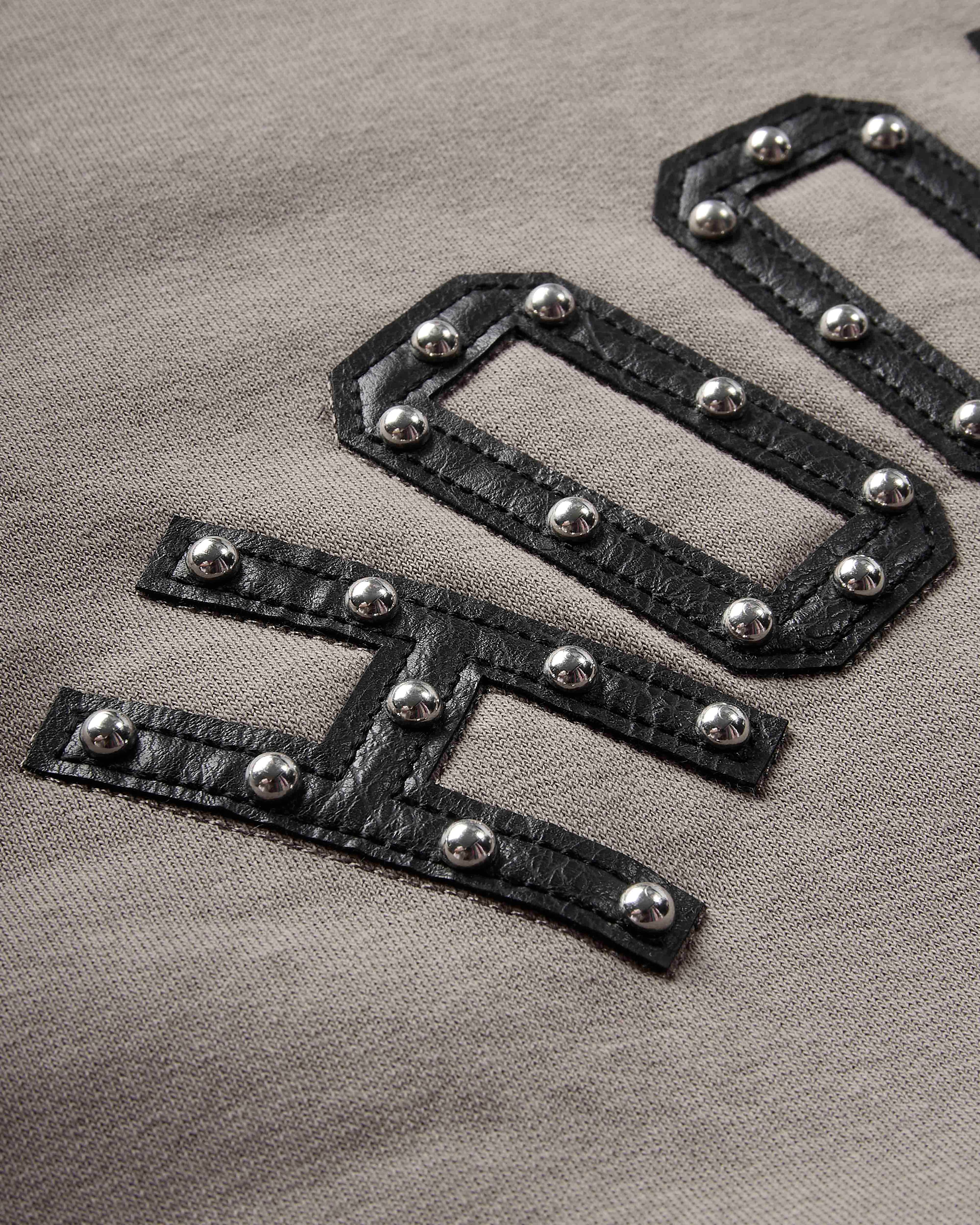 Varso Studs Oversized Zip Hoodie - Brown/Black 4