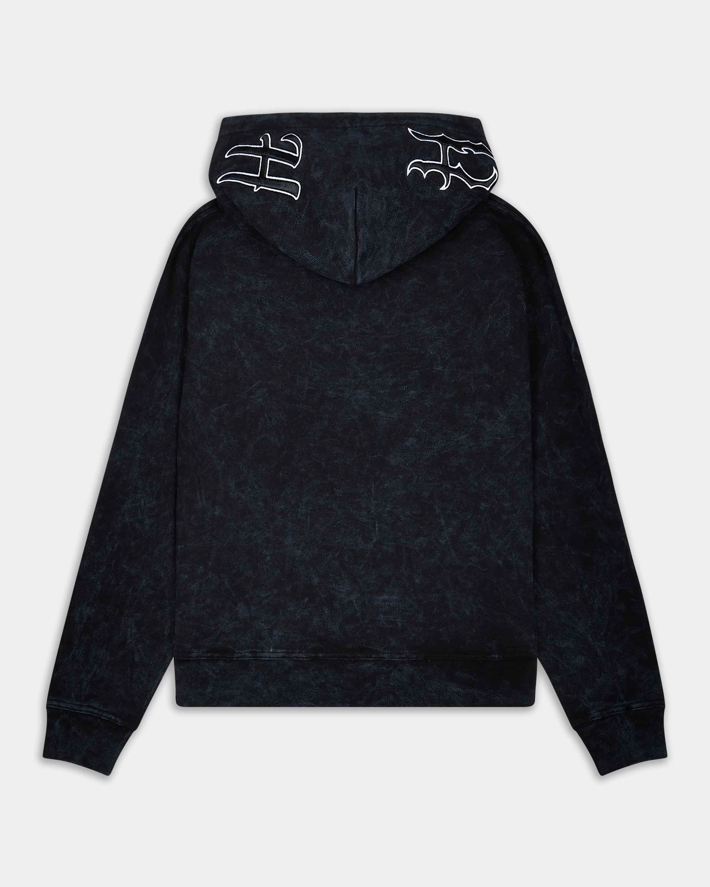 Nocturn Oversized Hoodie - Black/White 8