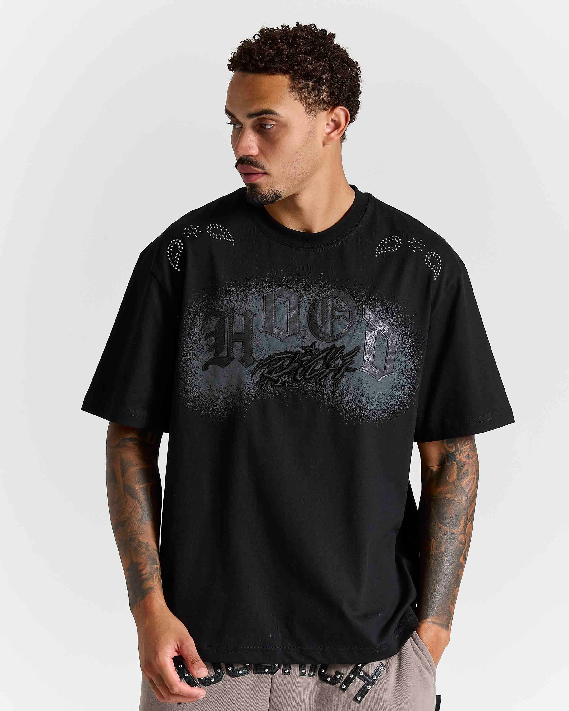 Inkline Oversized T-Shirt - Black by Hoodrich