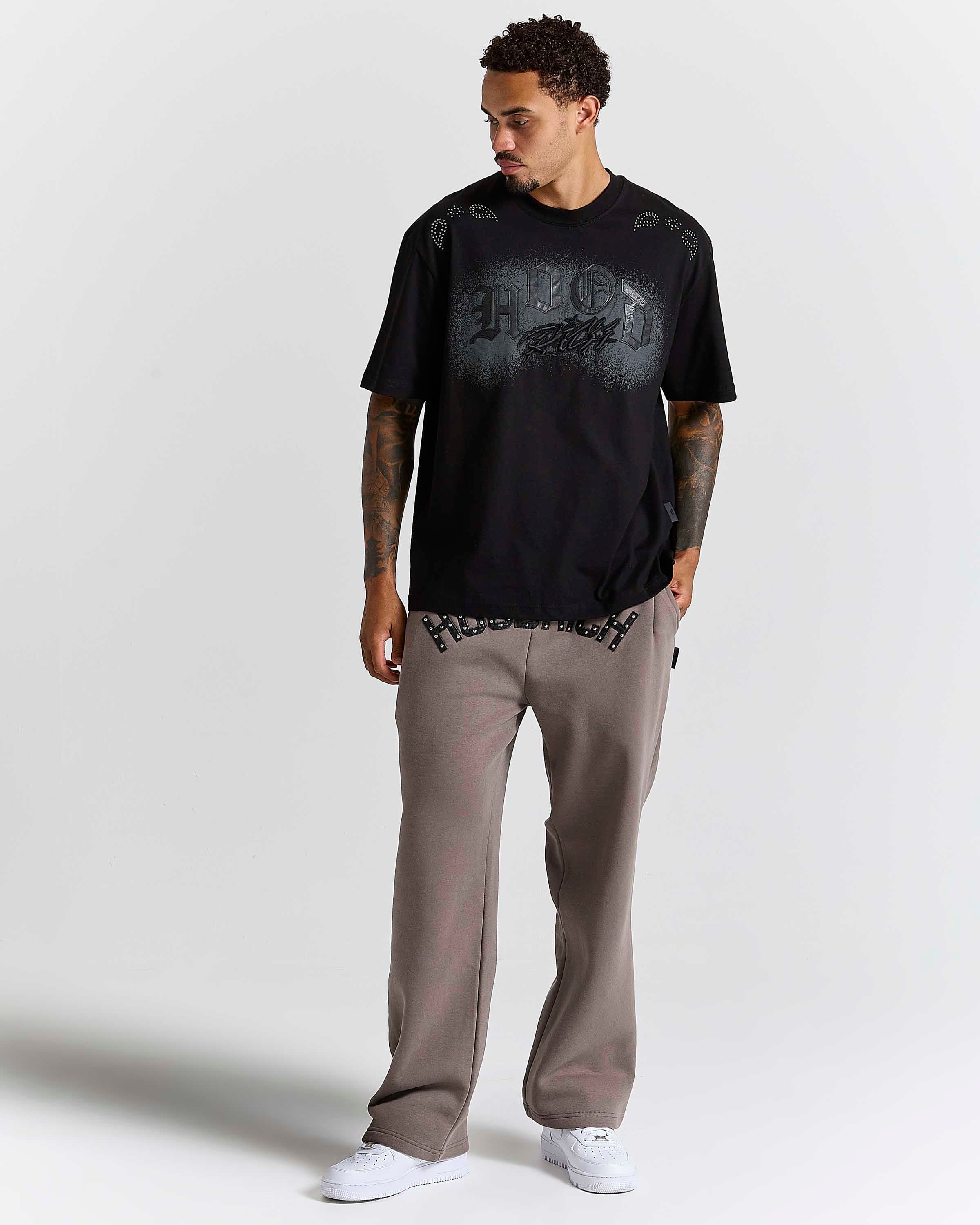Inkline Oversized T-Shirt - Black by Hoodrich