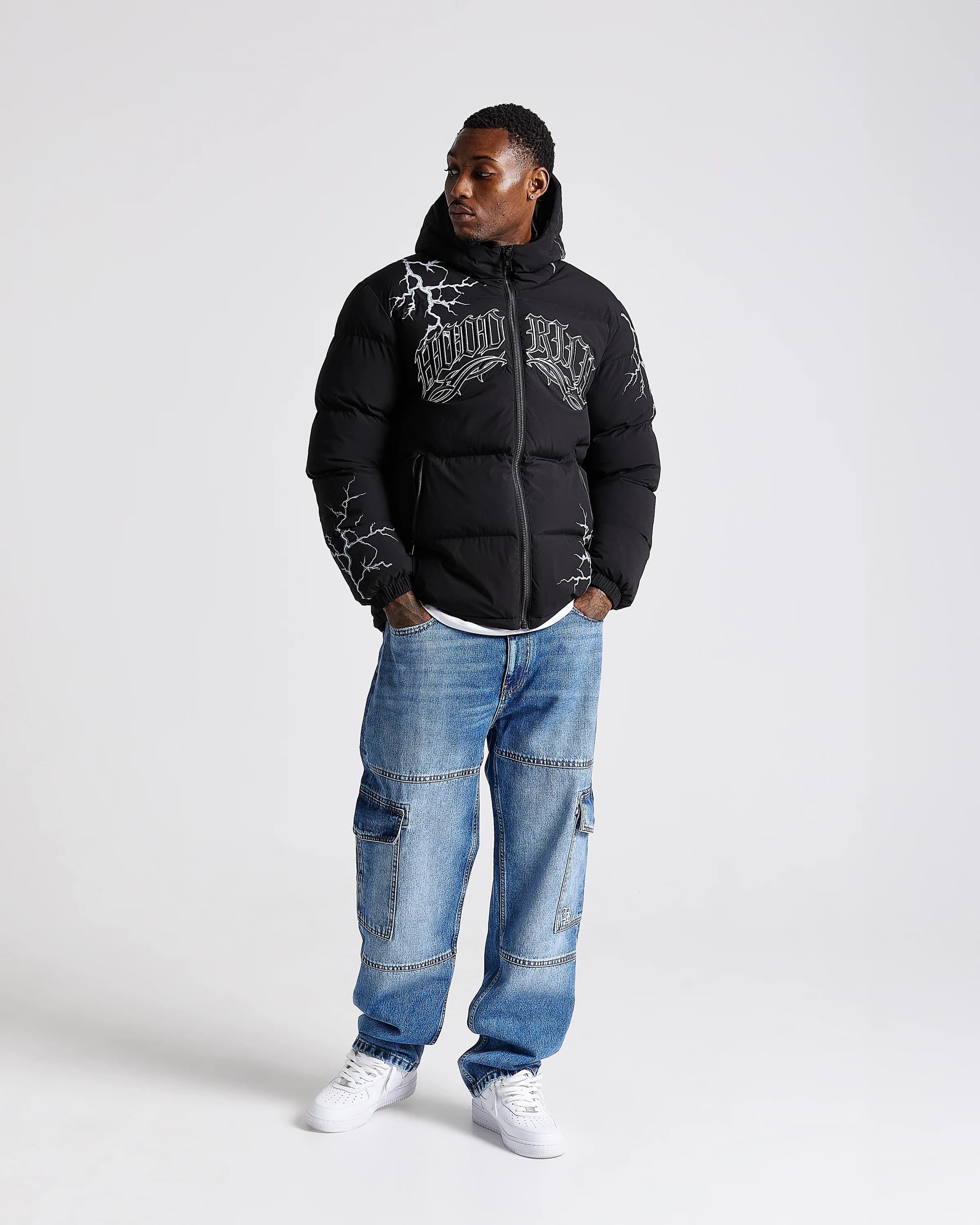 Dark Jacket - Black/White by Hoodrich