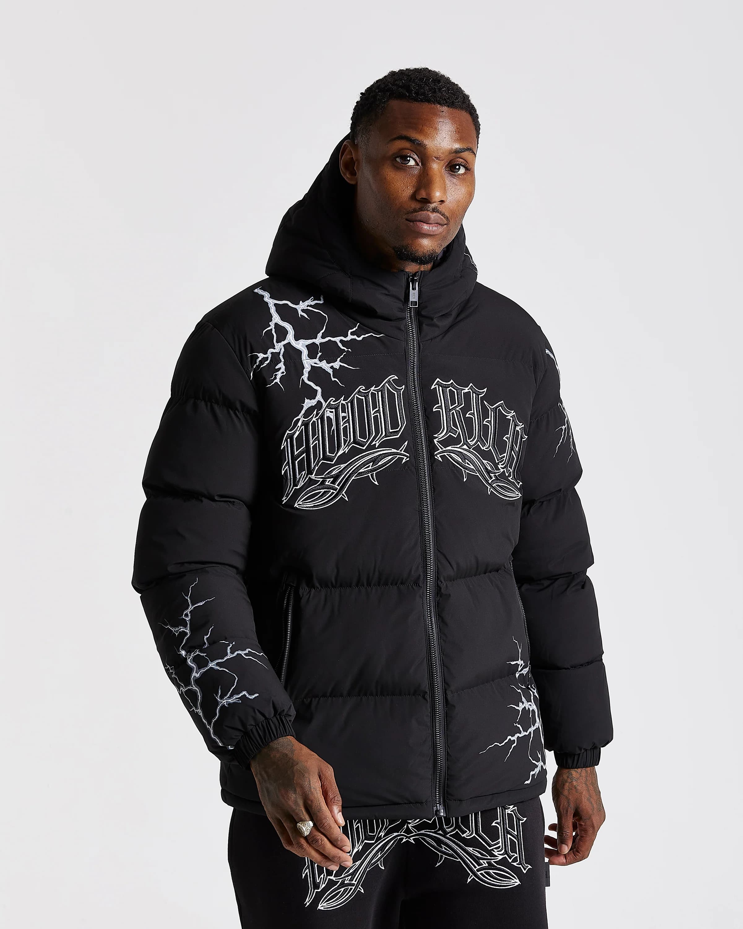 Dark Jacket - Black/White by Hoodrich