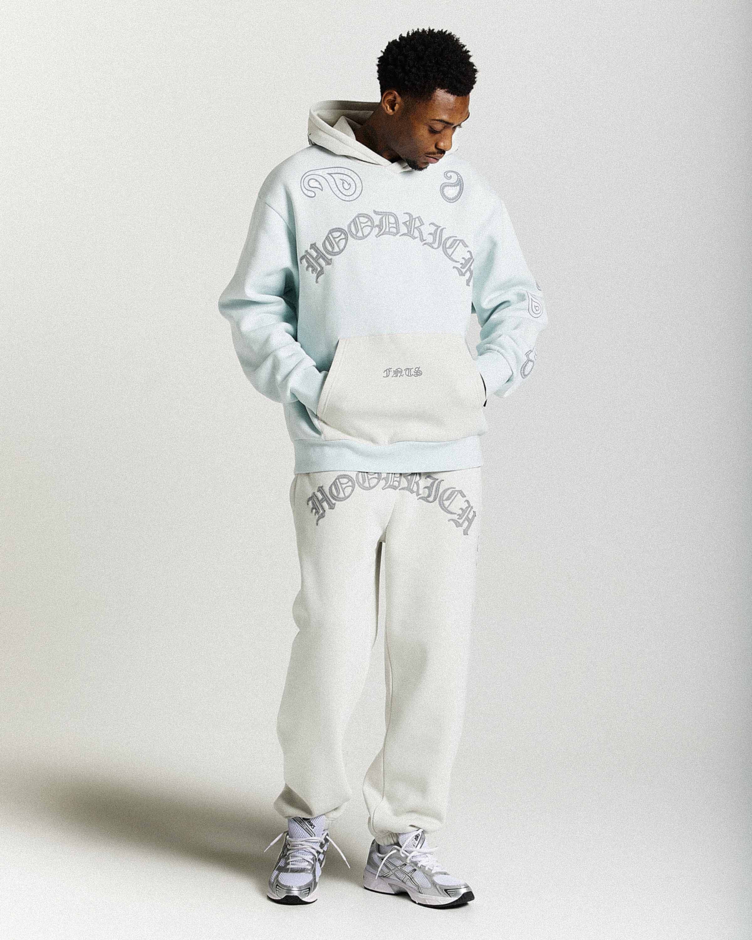 Inkline Oversized Hoodie - Grey/White 3