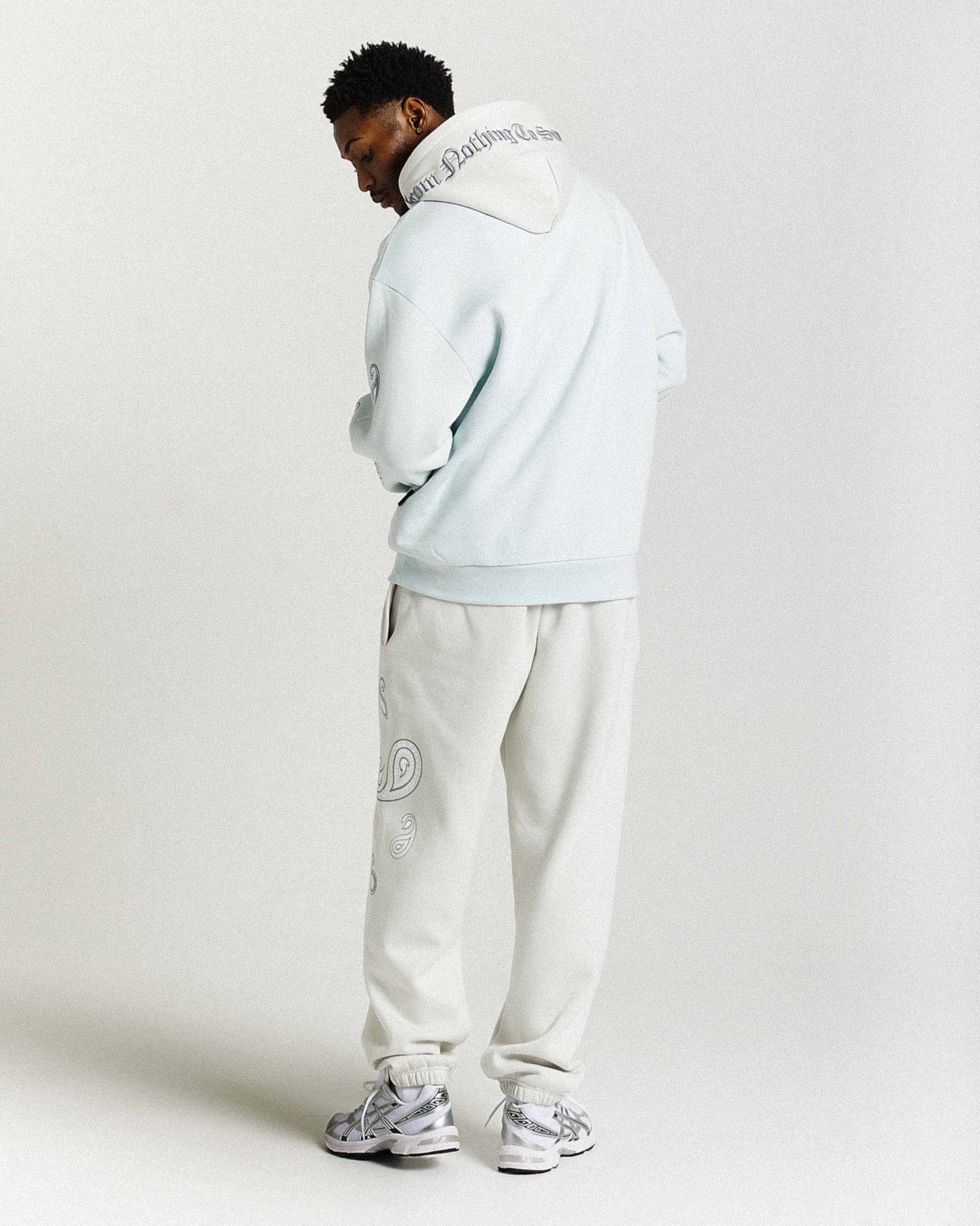 Inkline Oversized Joggers - Grey/White 7