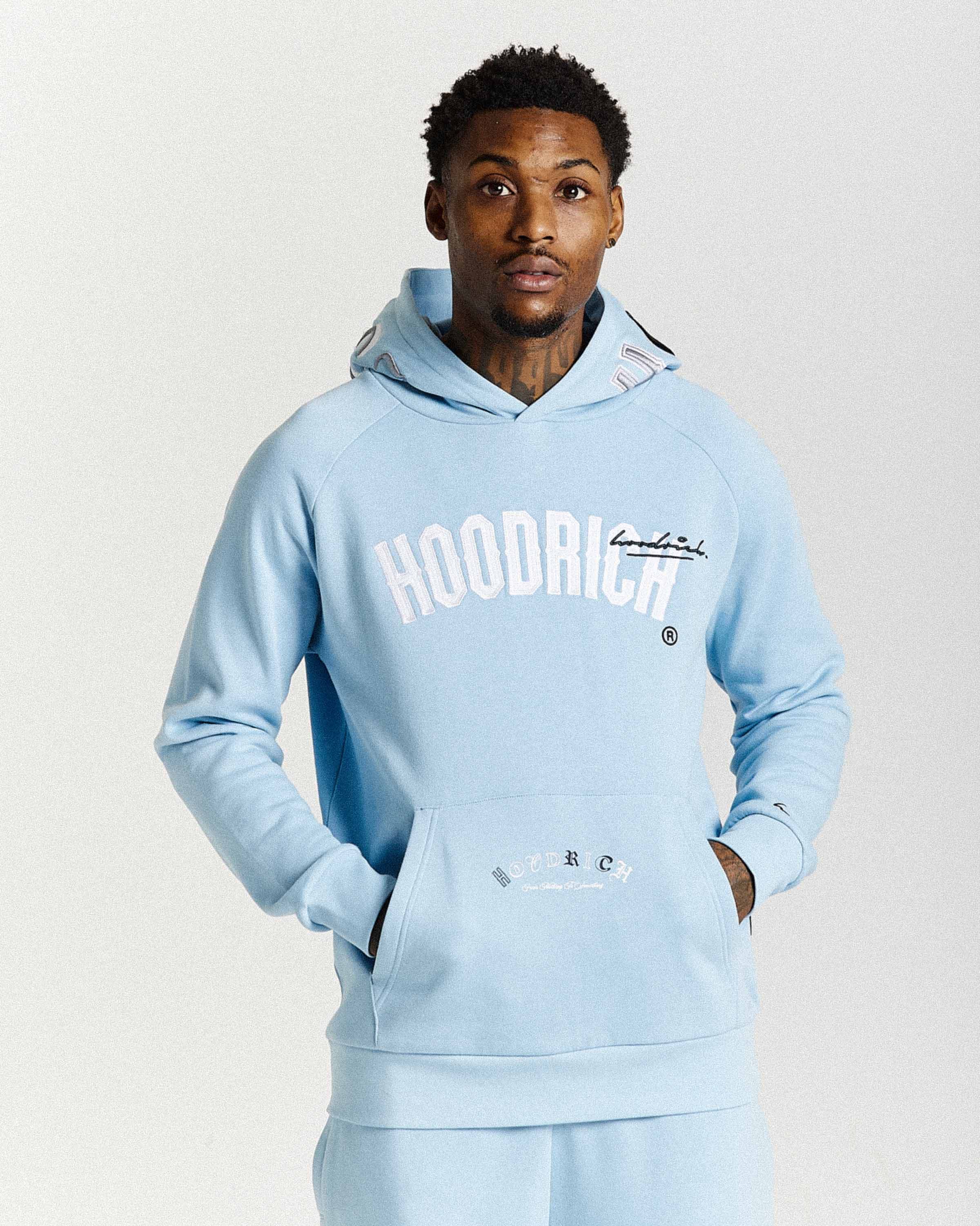 Heat Hoodie - Blue/White by Hoodrich