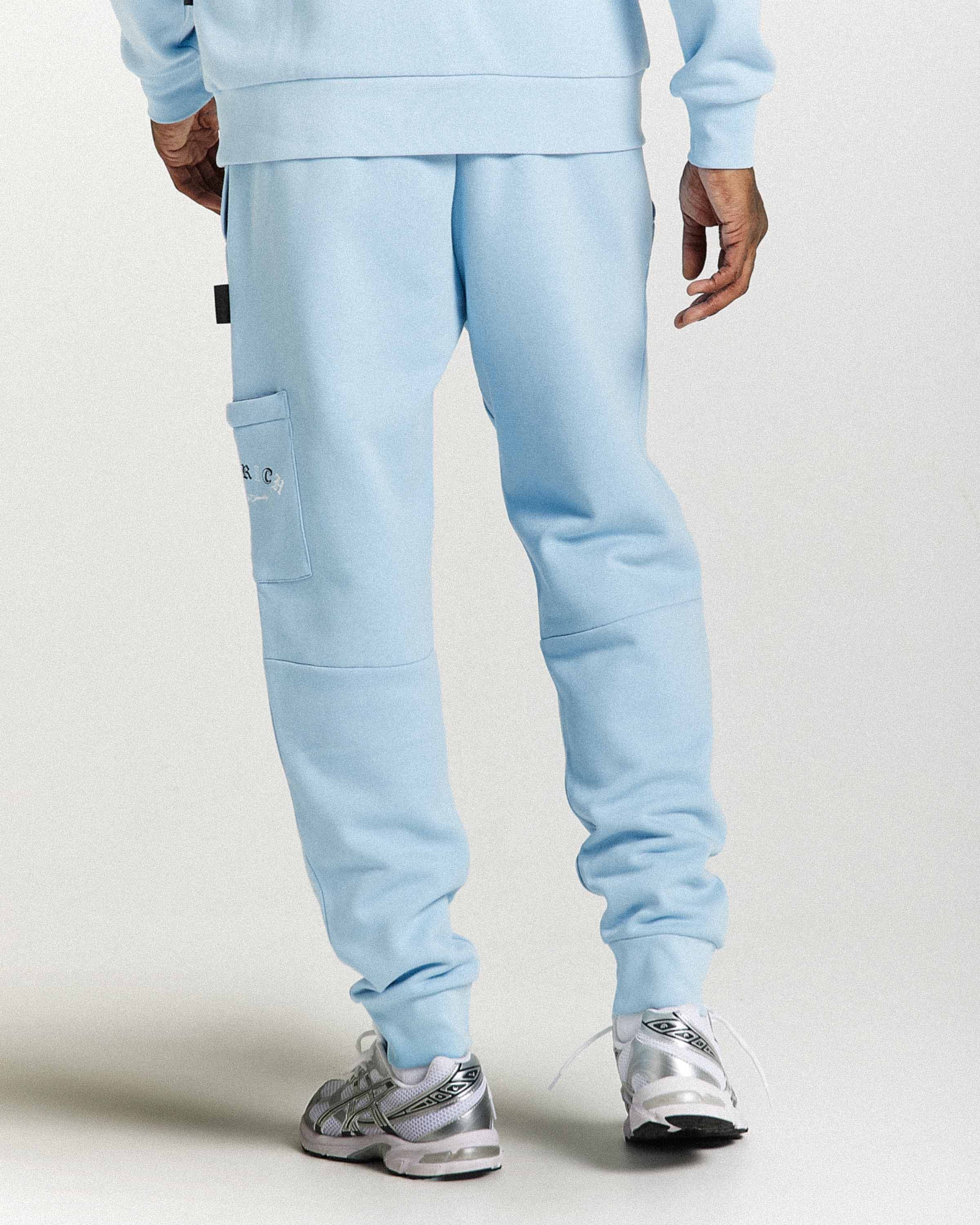 Heat Joggers - Blue/White 2