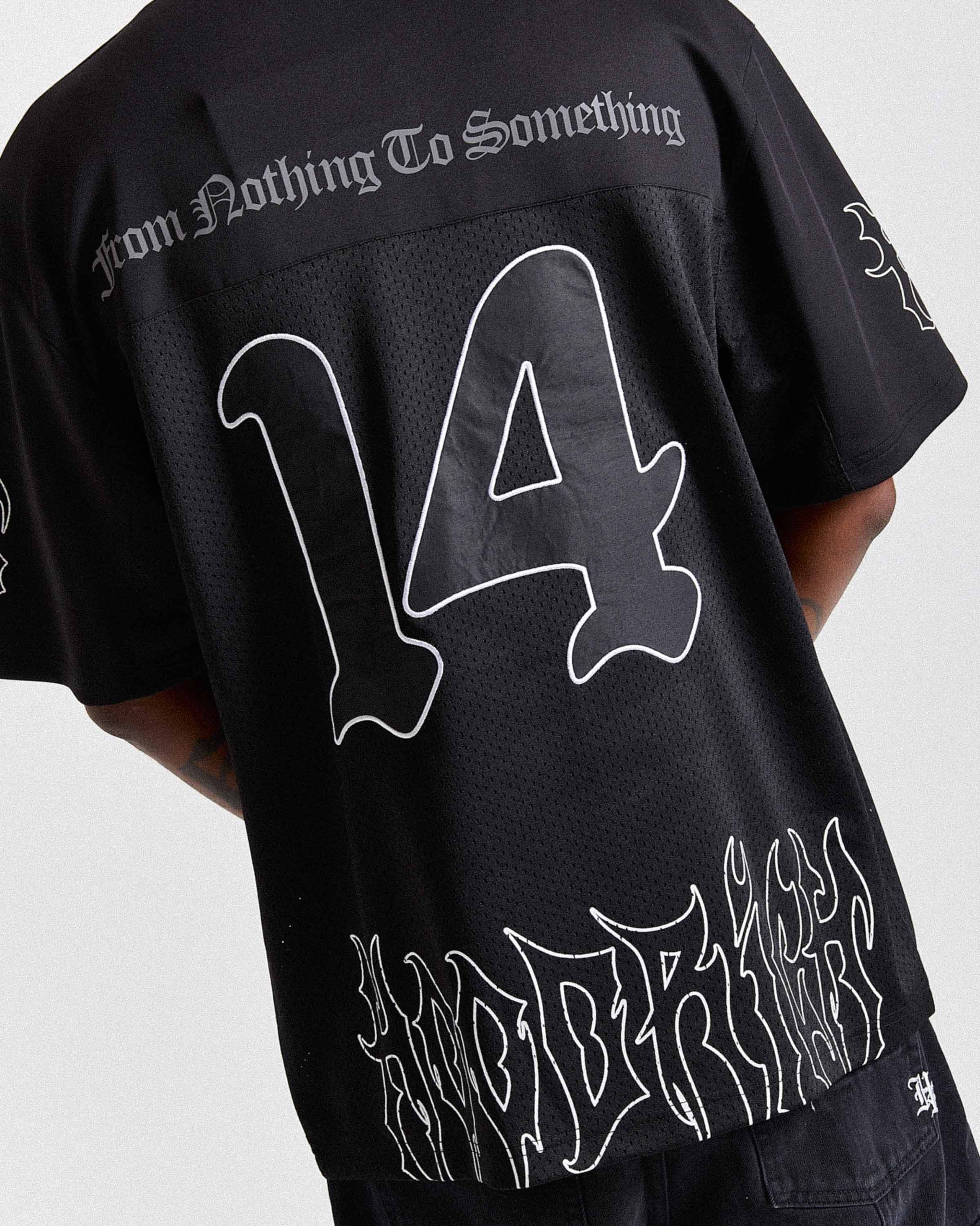 Spectral Oversized Mesh Jersey - Black/White 5