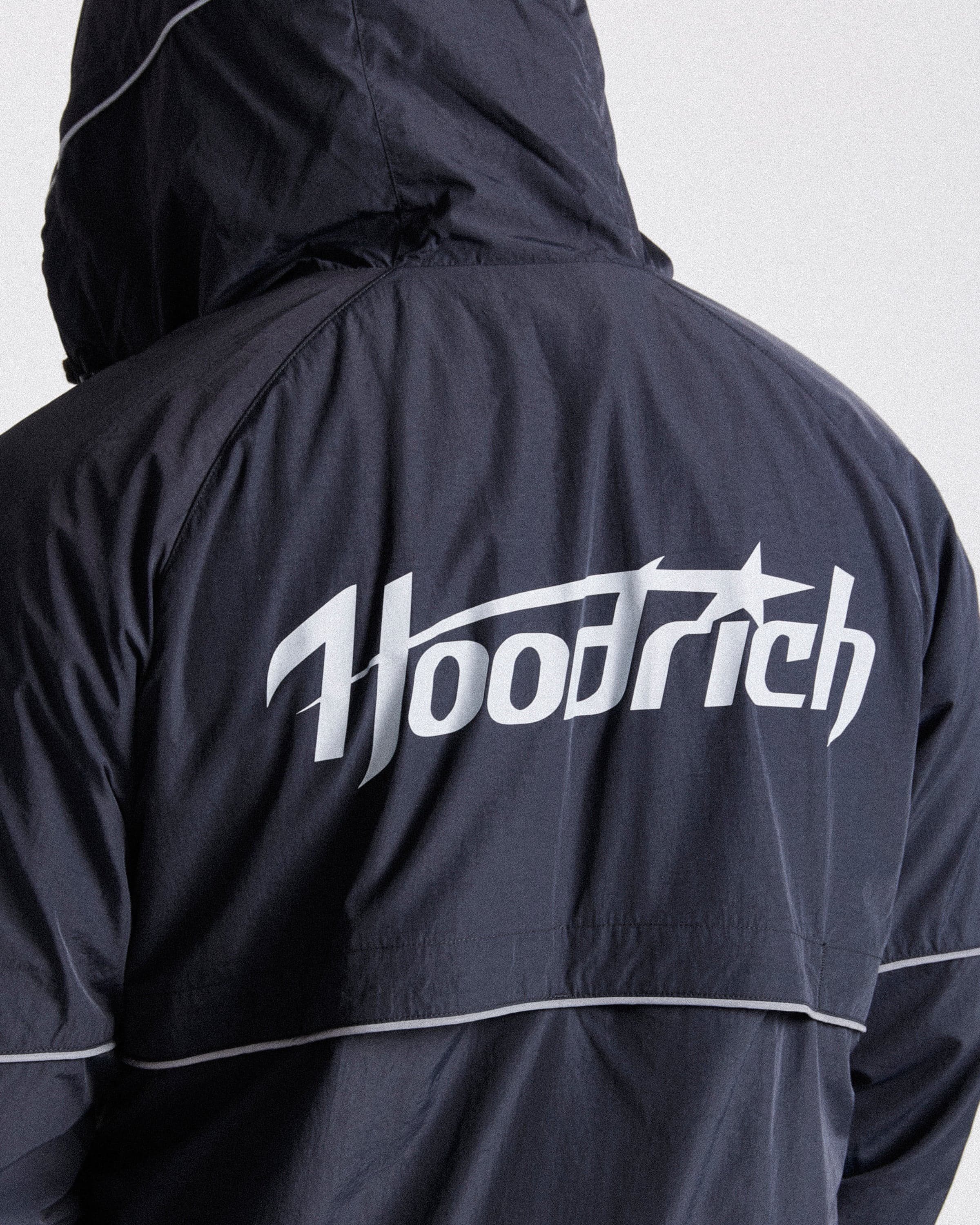 Cypher Woven Jacket - Black/Reflective by Hoodrich