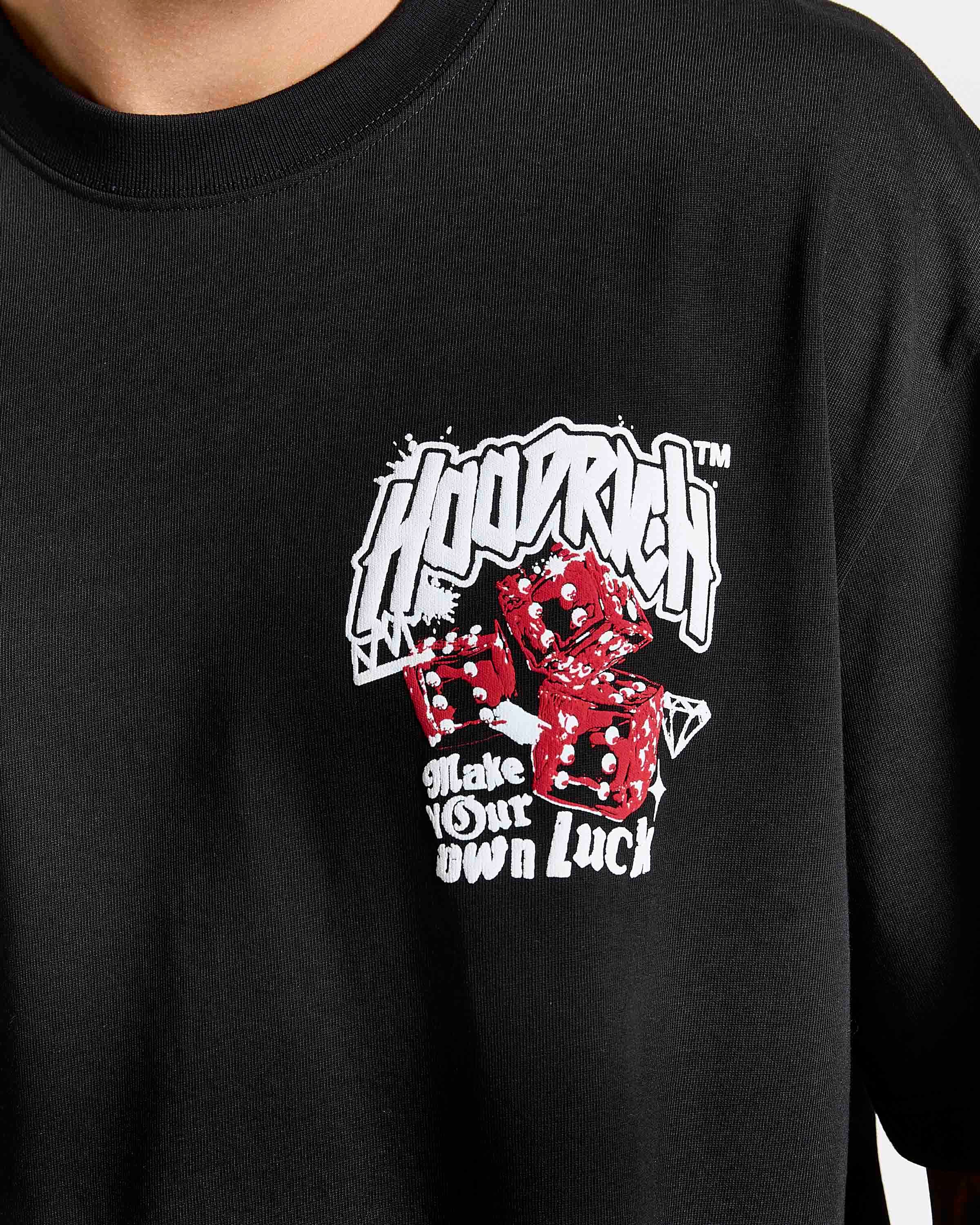 Fortune Oversized T-Shirt - Black/White/Red 5