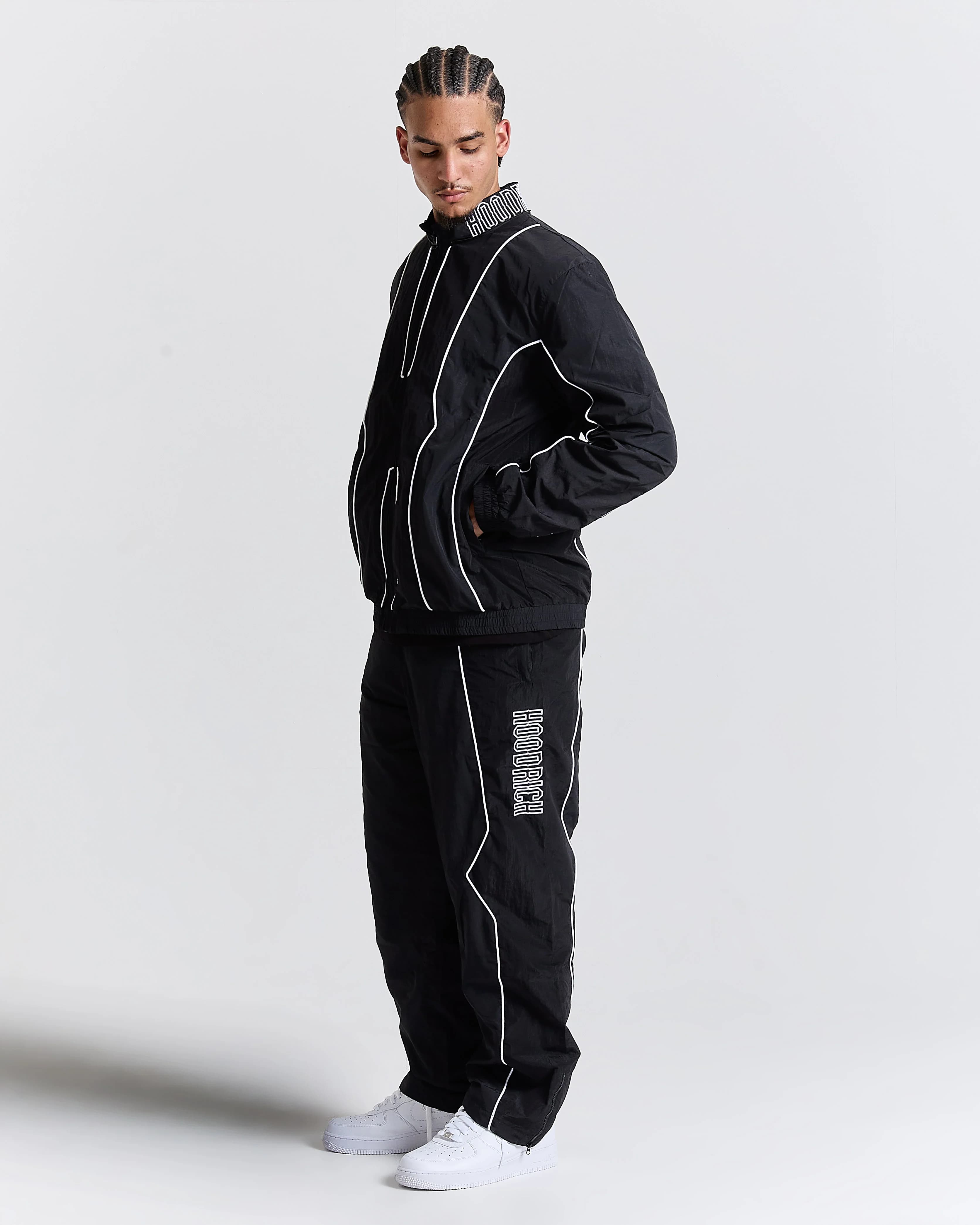 Chaser H Panel Track Pants - Black 3