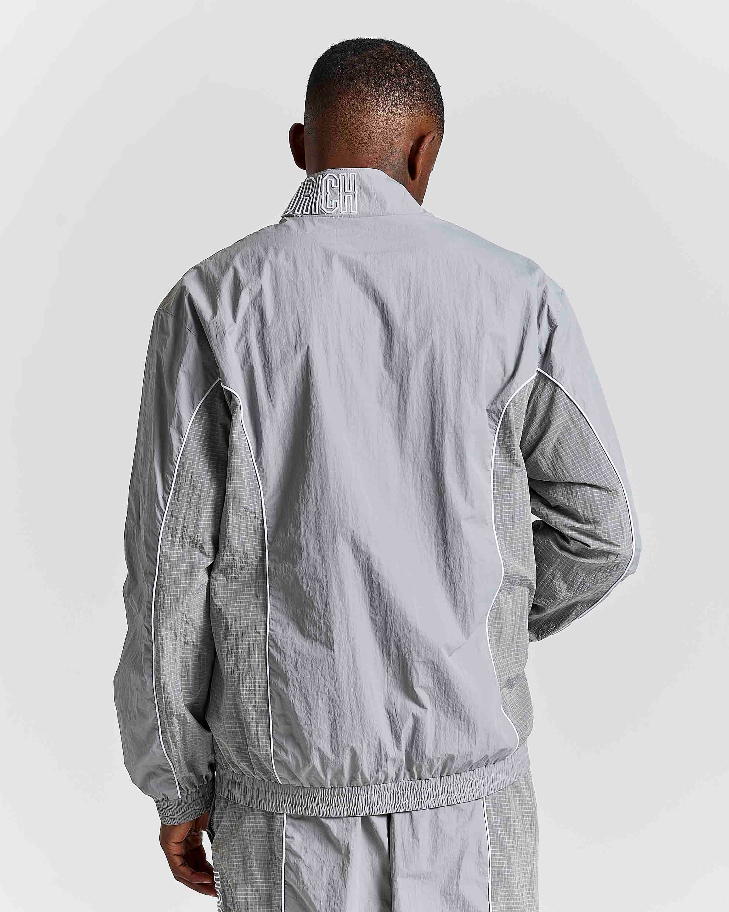 Chaser H Panel Track Jacket - Grey by Hoodrich
