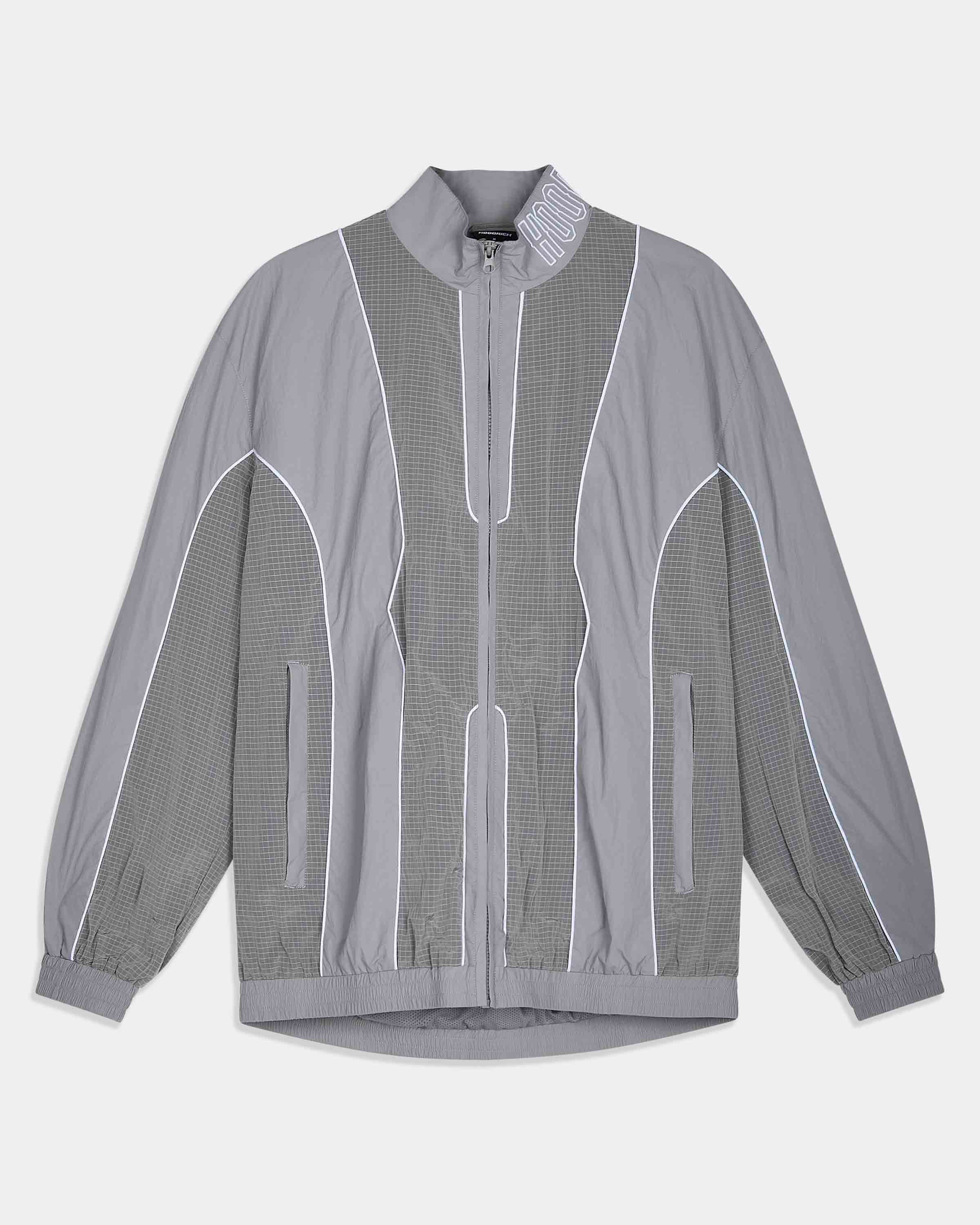 Chaser H Panel Track Jacket - Grey by Hoodrich