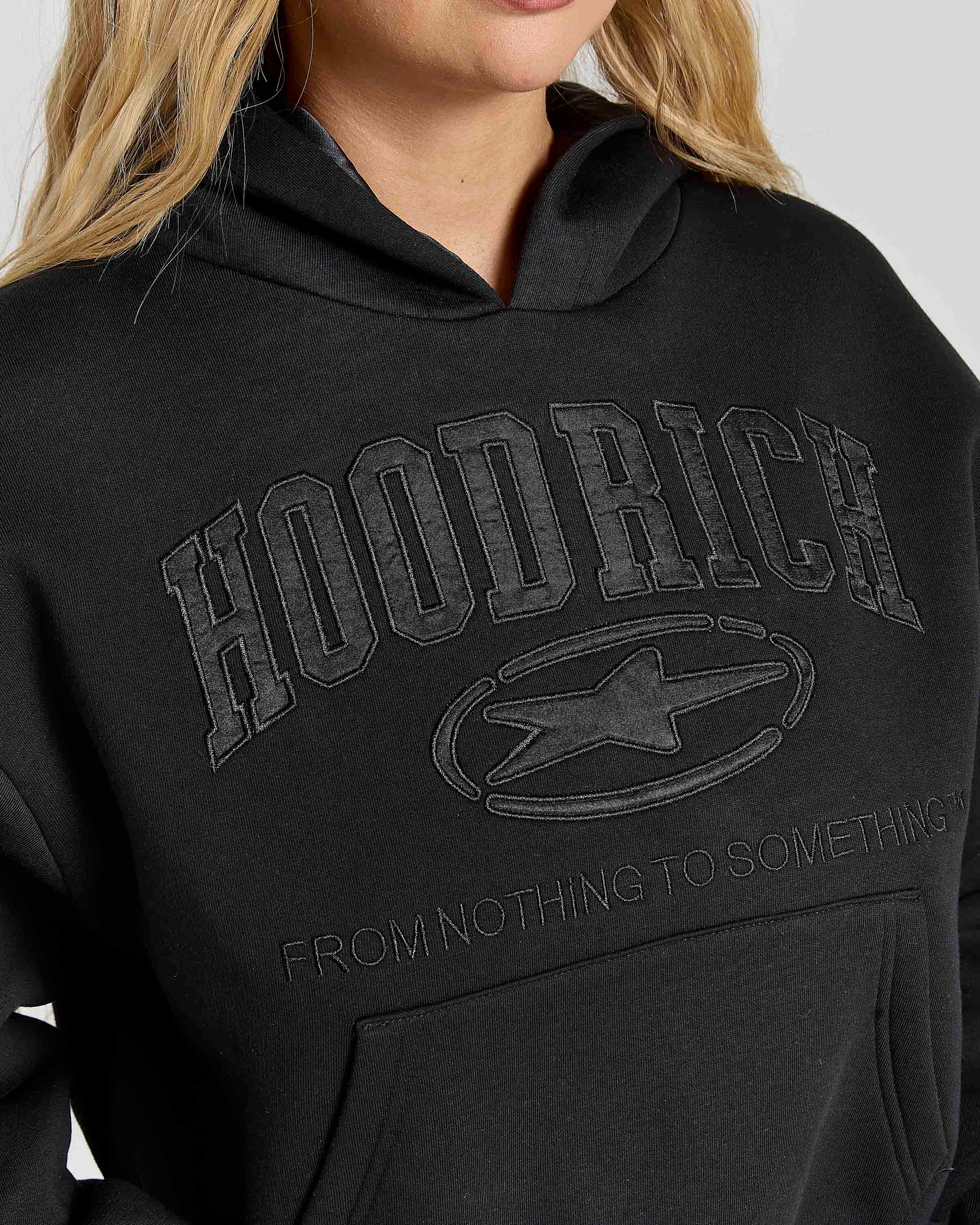 Women's Aegis Cropped Hoodie - Black 3