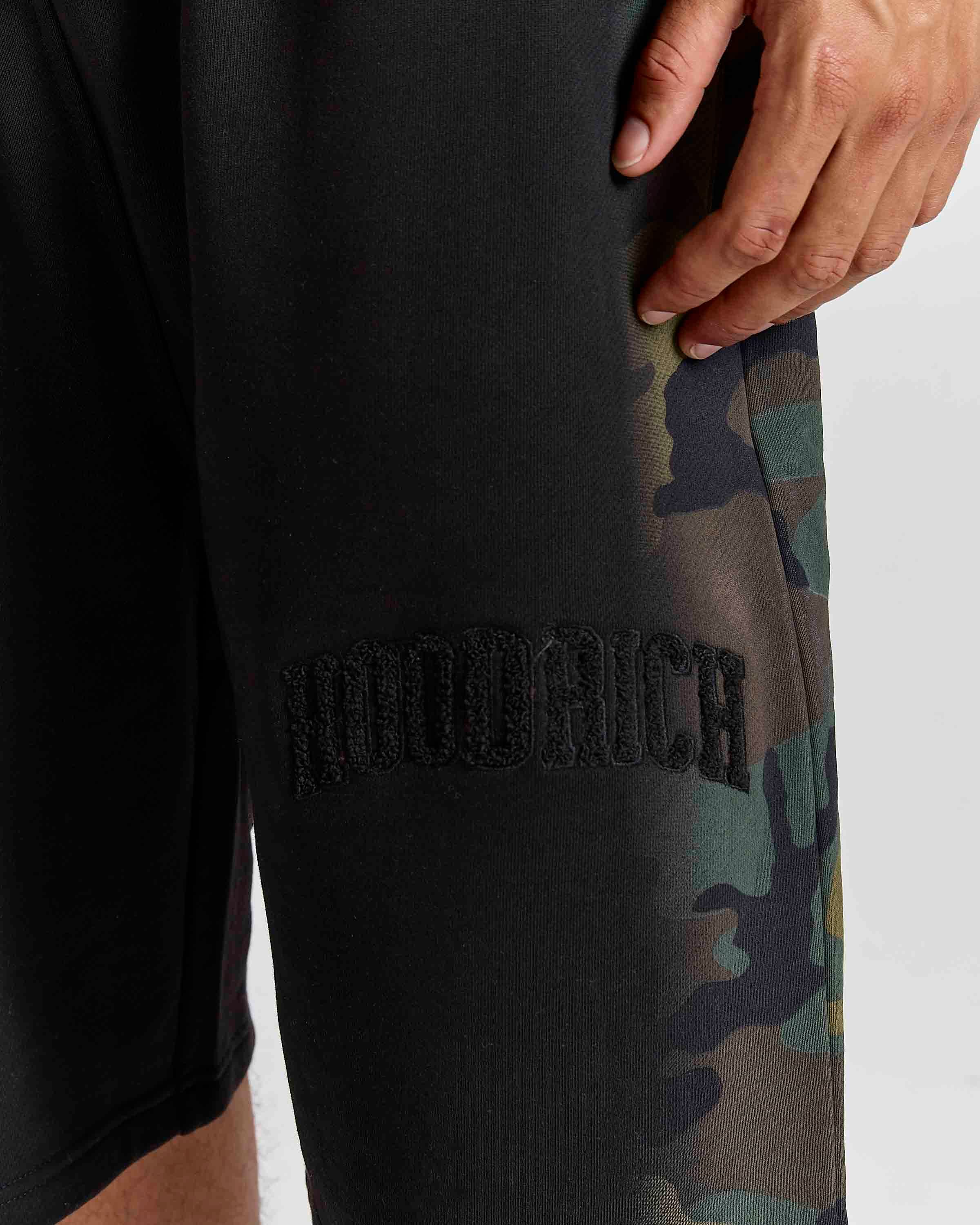 Shade Jog Shorts - Black Camo by Hoodrich