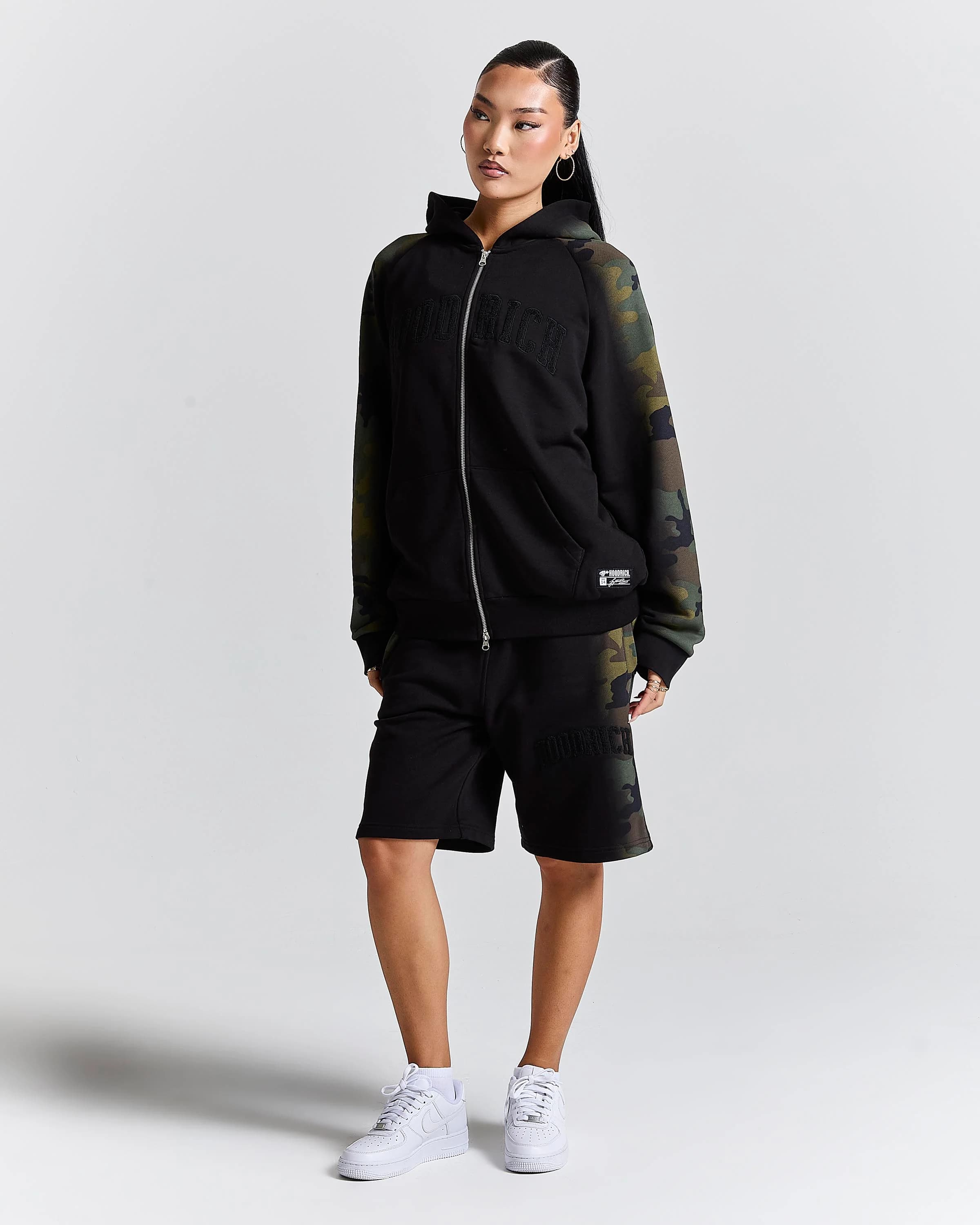 Shade Jog Shorts - Black Camo by Hoodrich