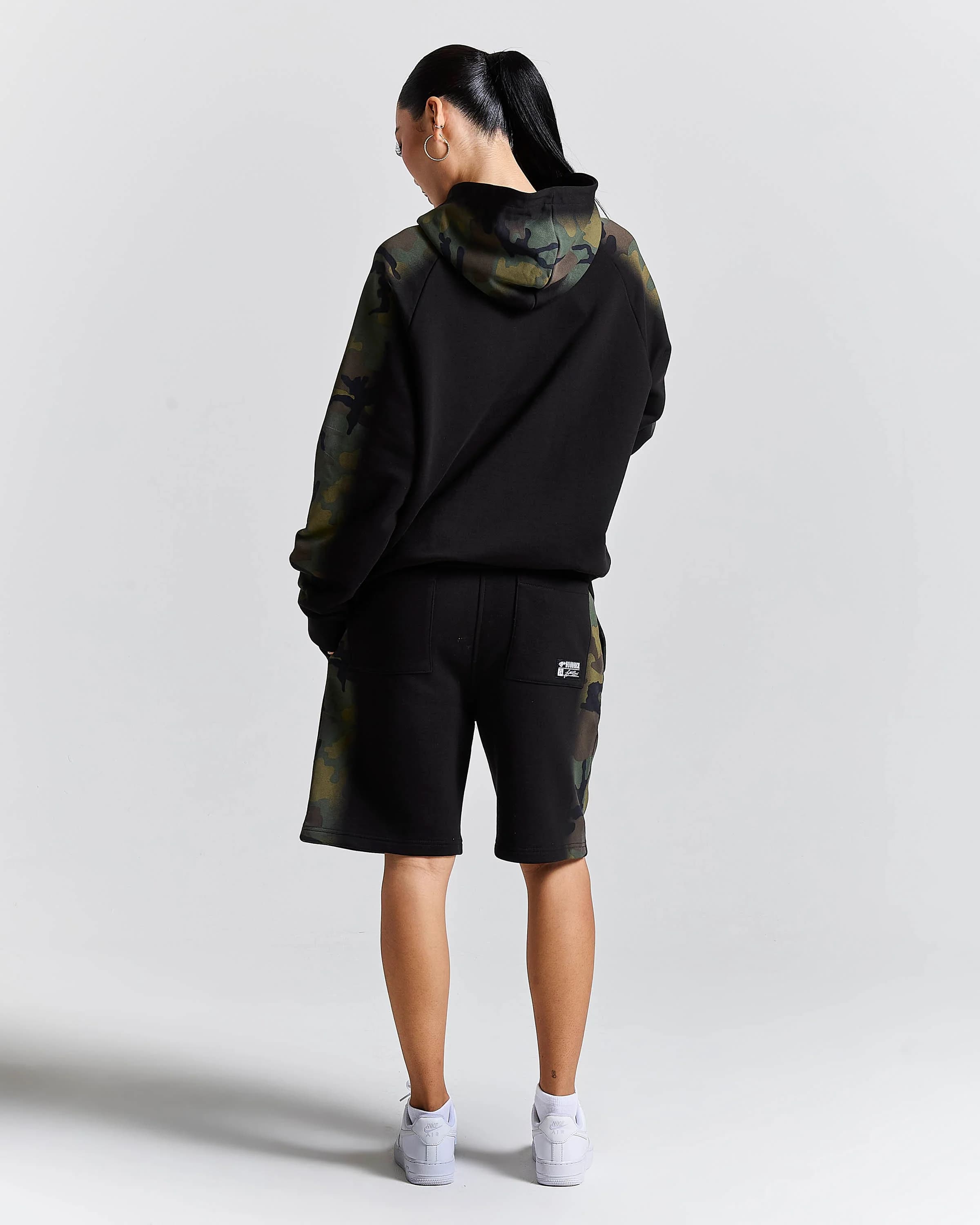 Shade Jog Shorts - Black Camo by Hoodrich