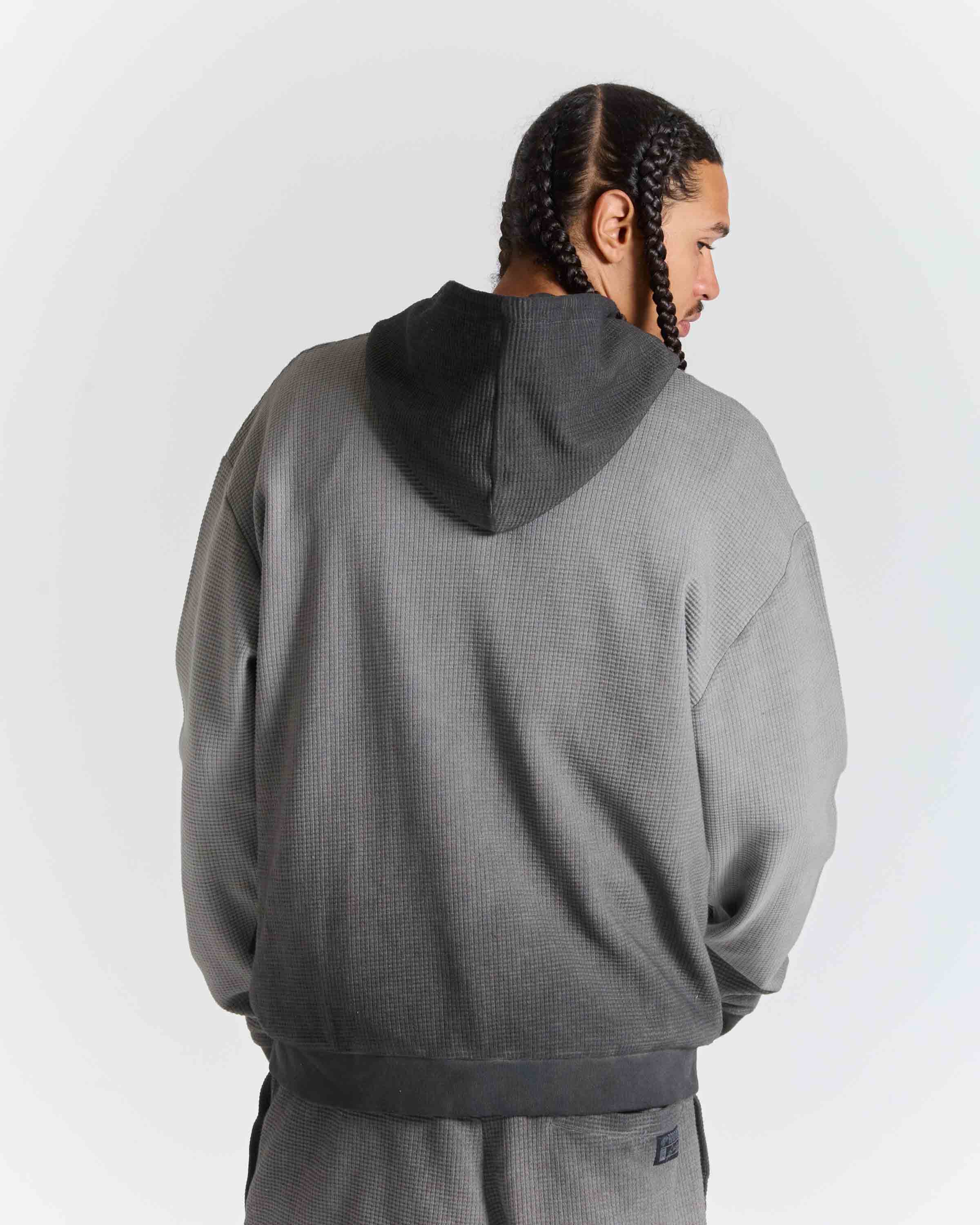 Fuel Zip Through Hoodie - Grey/Black 3
