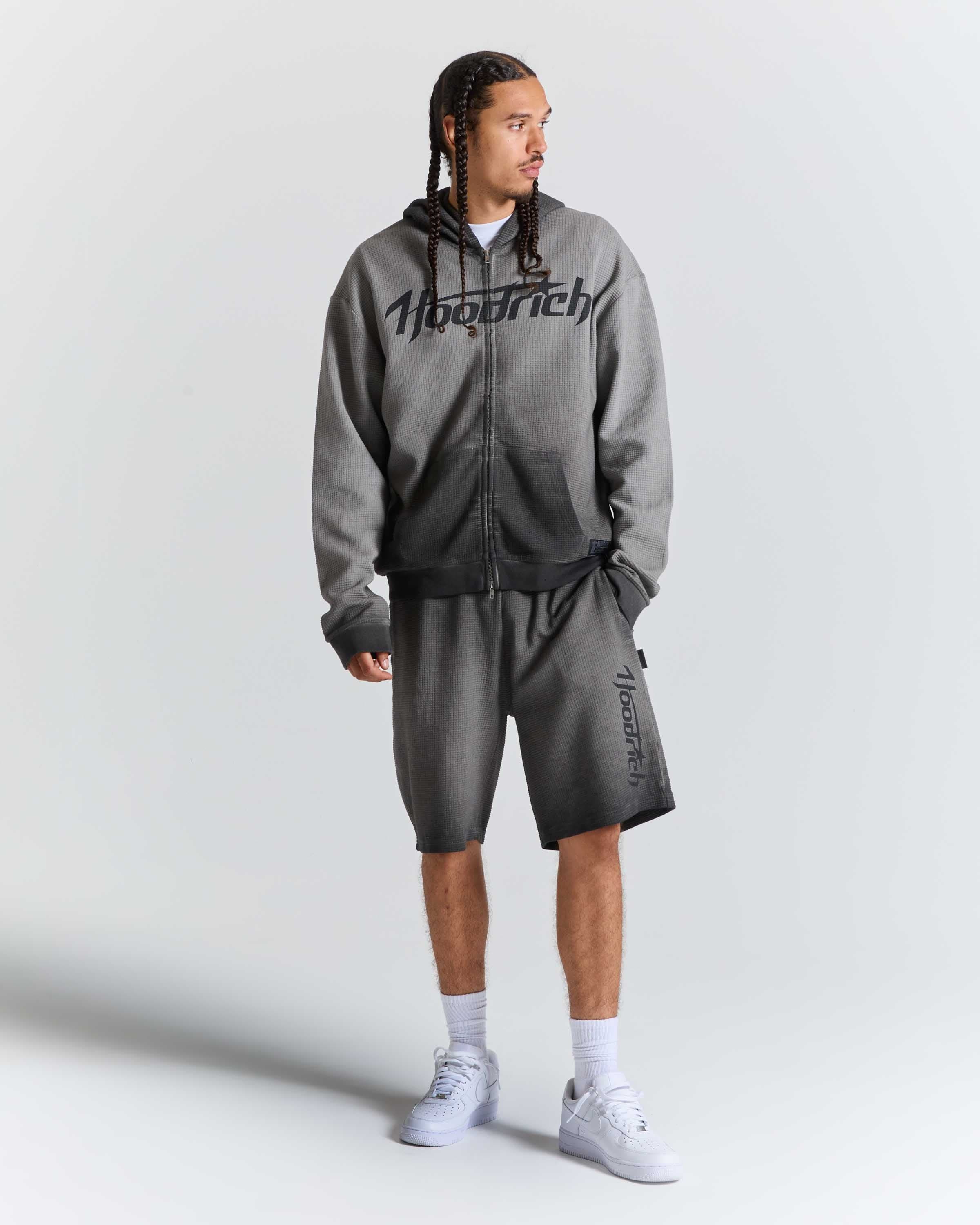 Fuel Zip Through Hoodie - Grey/Black 5