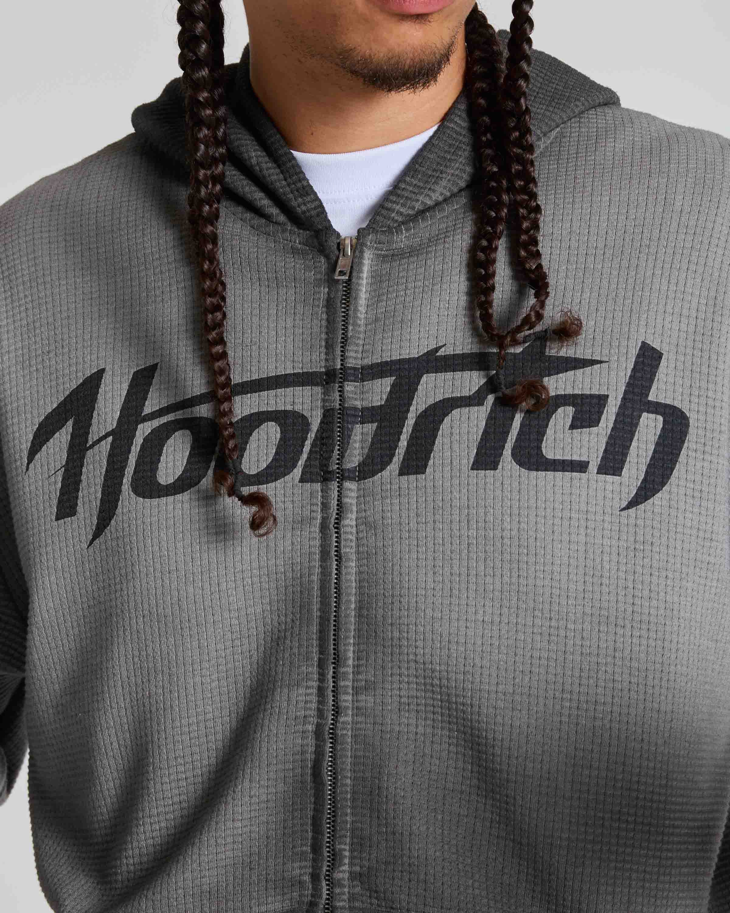 Fuel Zip Through Hoodie - Grey/Black 4