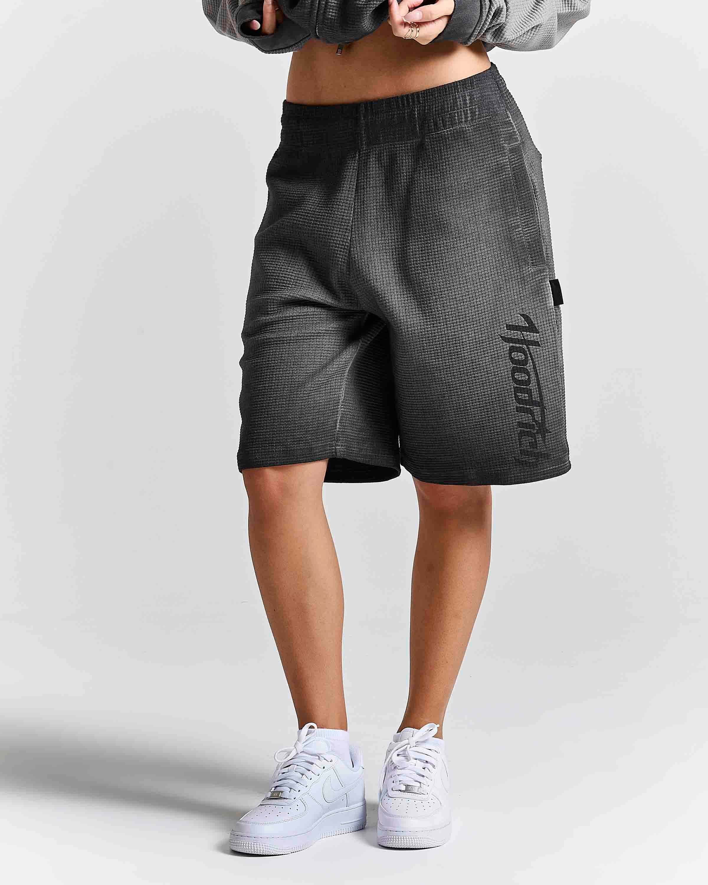 Fuel Jog Shorts - Grey/Black by Hoodrich