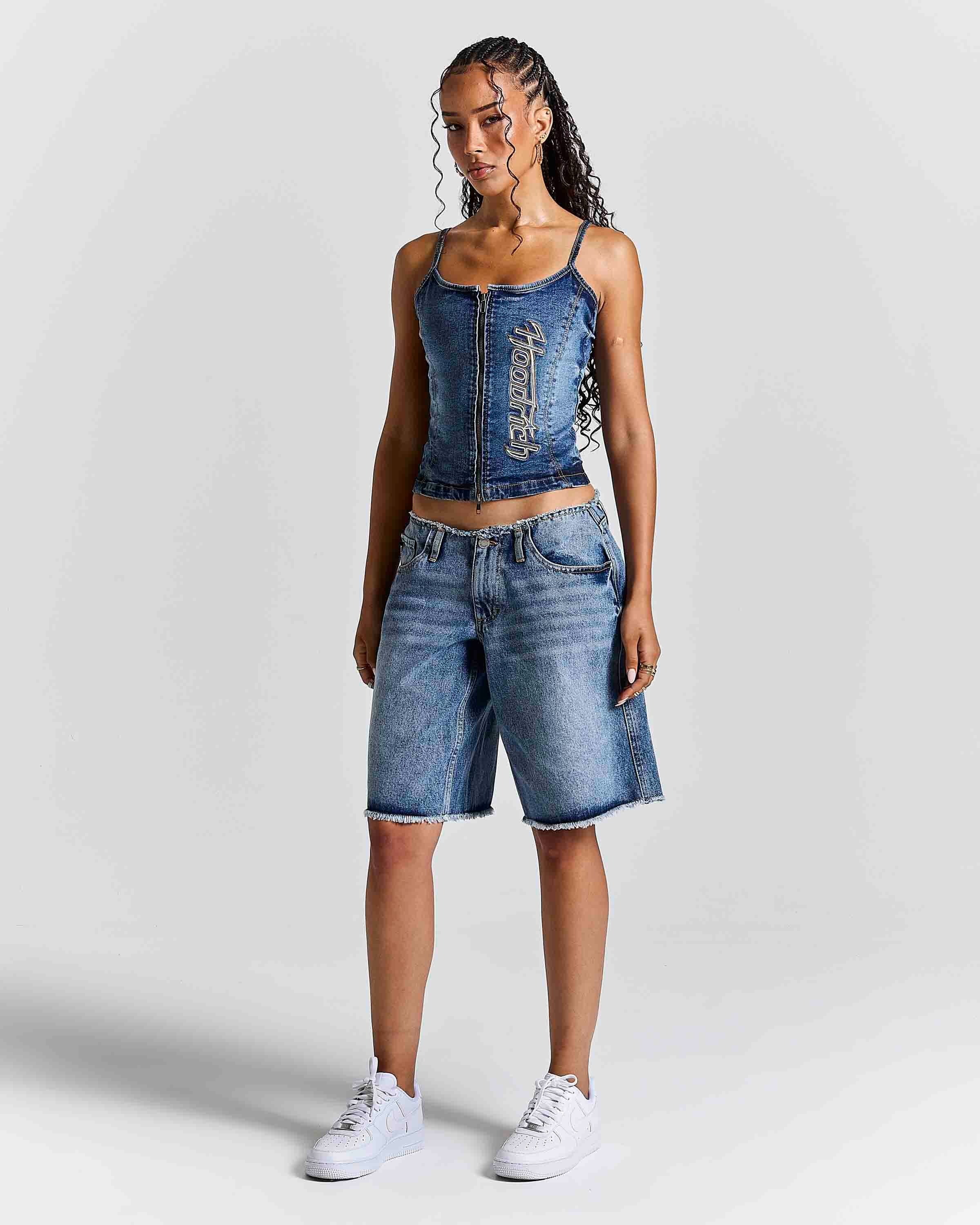 Heritage Denim Corset Top - Blue Wash 2