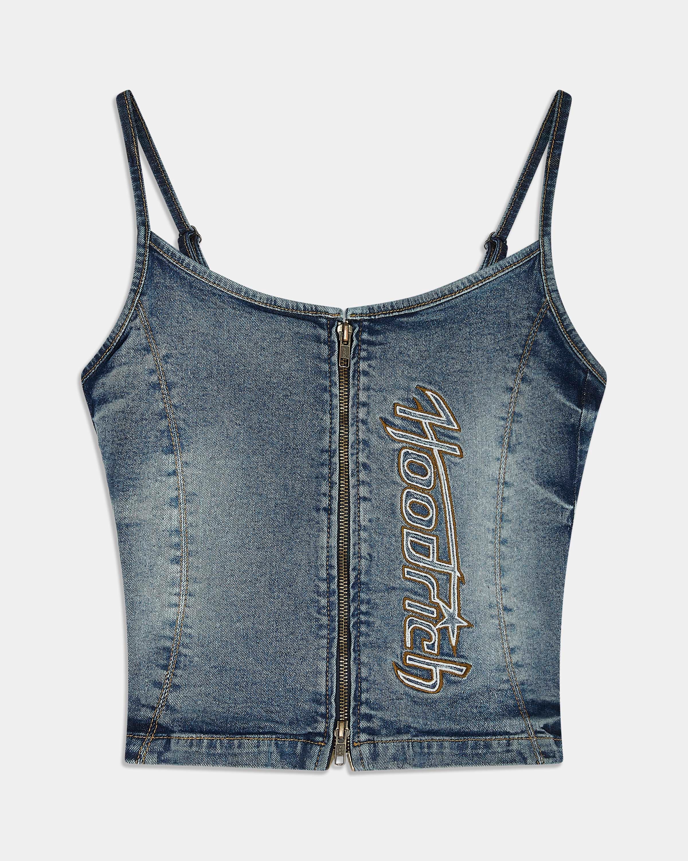 Heritage Denim Corset Top - Blue Wash 8